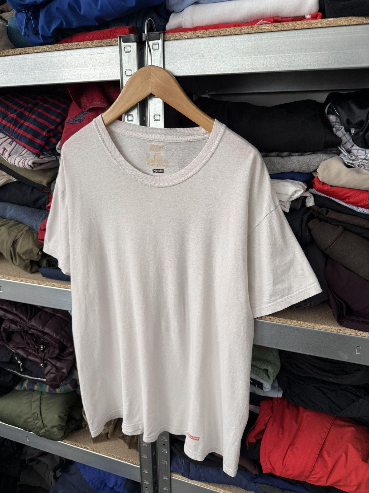 Hanes × Supreme Supreme x Hanes T-Shirt Basic Unisex White Tee Box Logo Size US M / EU 48-50 / 2 - 3 Thumbnail