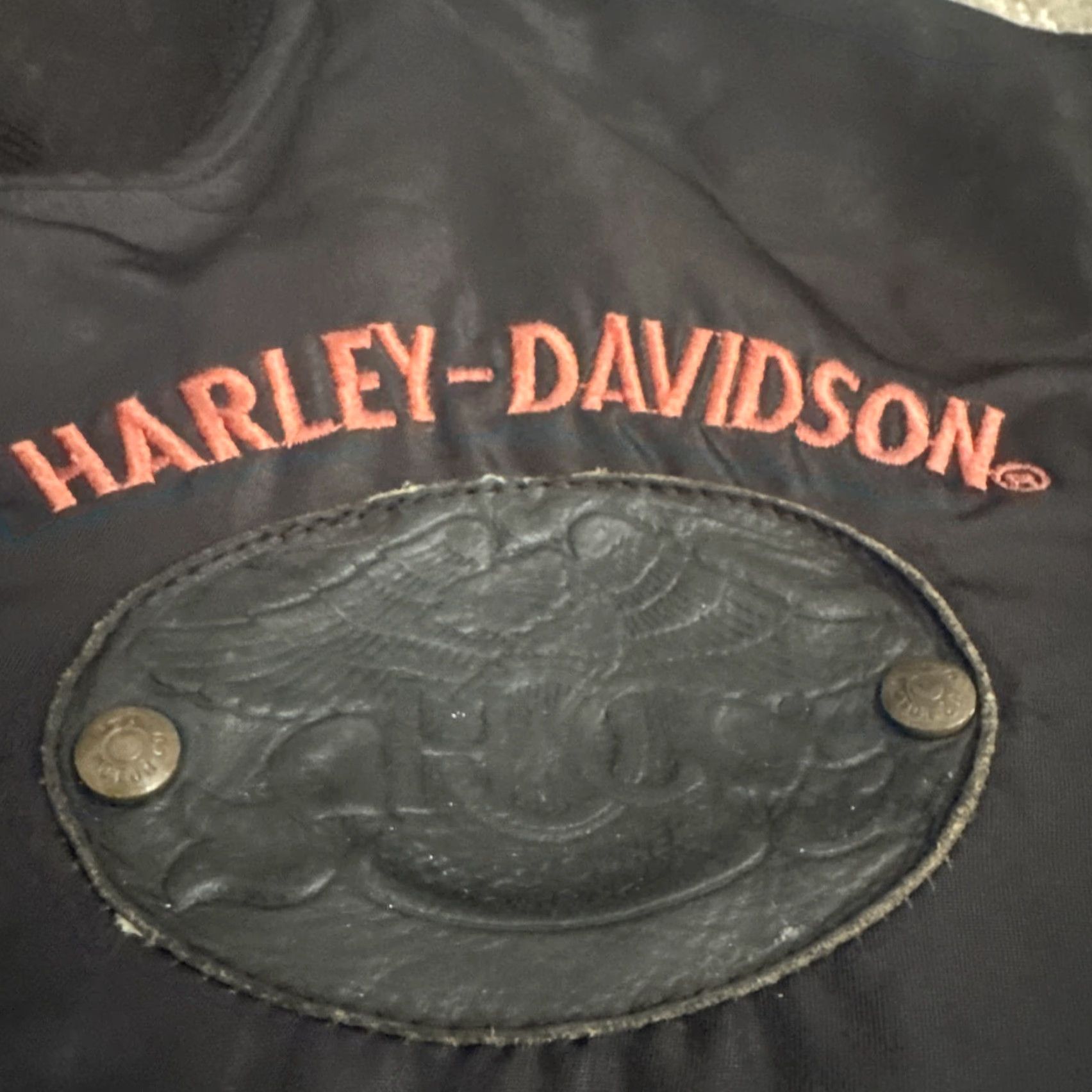 Harley Davidson VINTAGE Harley-Davidson Owners Group Bomber Jacket Black Small Mens Size US S / EU 44-46 / 1 - 6 Thumbnail