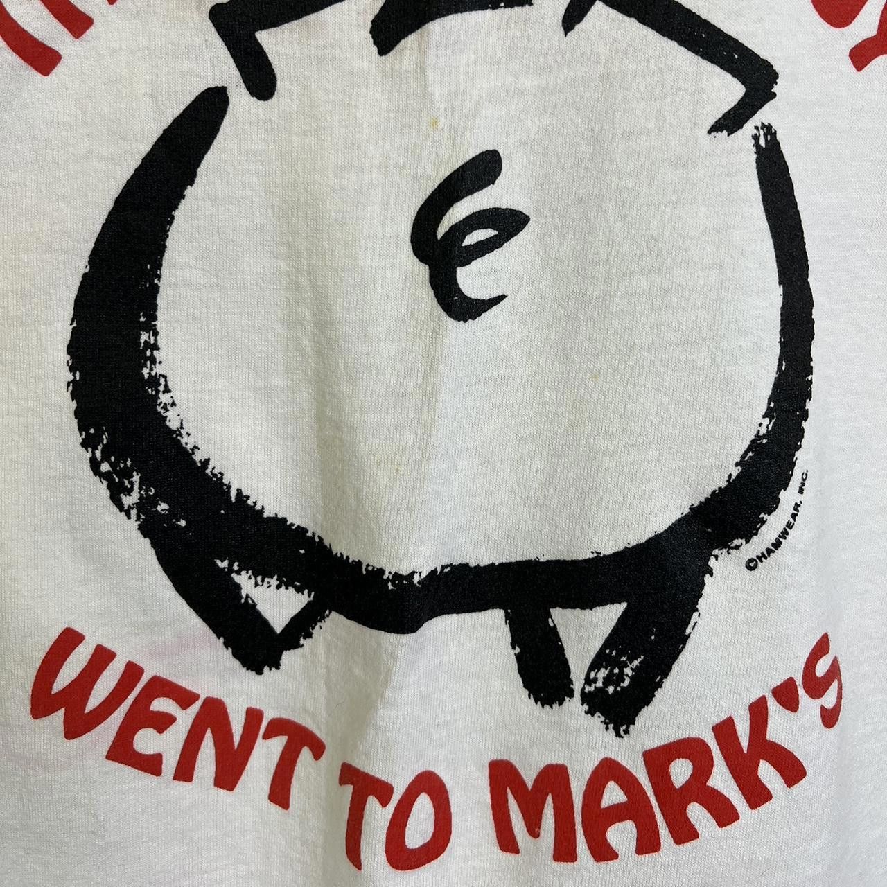 Designer Vintage Mark's Feed Store BBQ Pig T-Shirt 90s Fun T shirt XL Size US XL / EU 56 / 4 - 5 Thumbnail