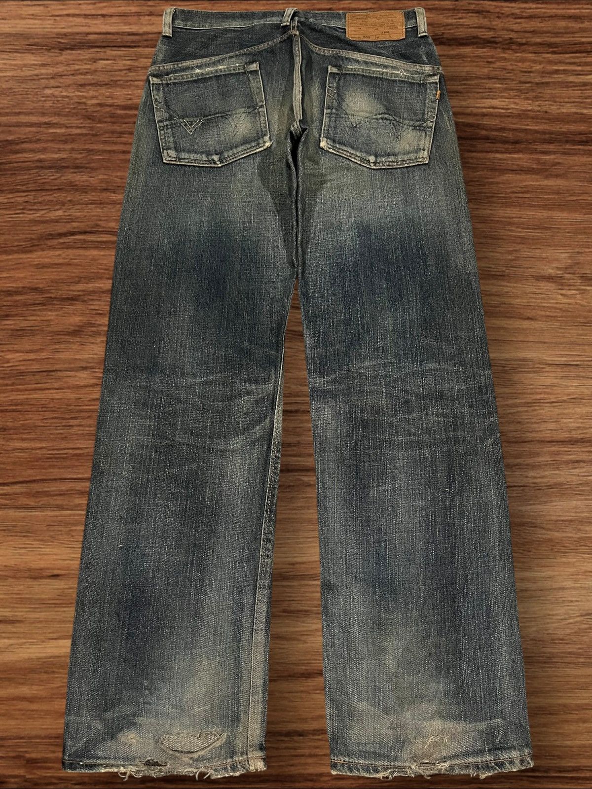 Edwin Edwin 505 “Mission” Series Wide Straight Leg Selvedge Jeans Size US 34 / EU 50 - 2 Thumbnail