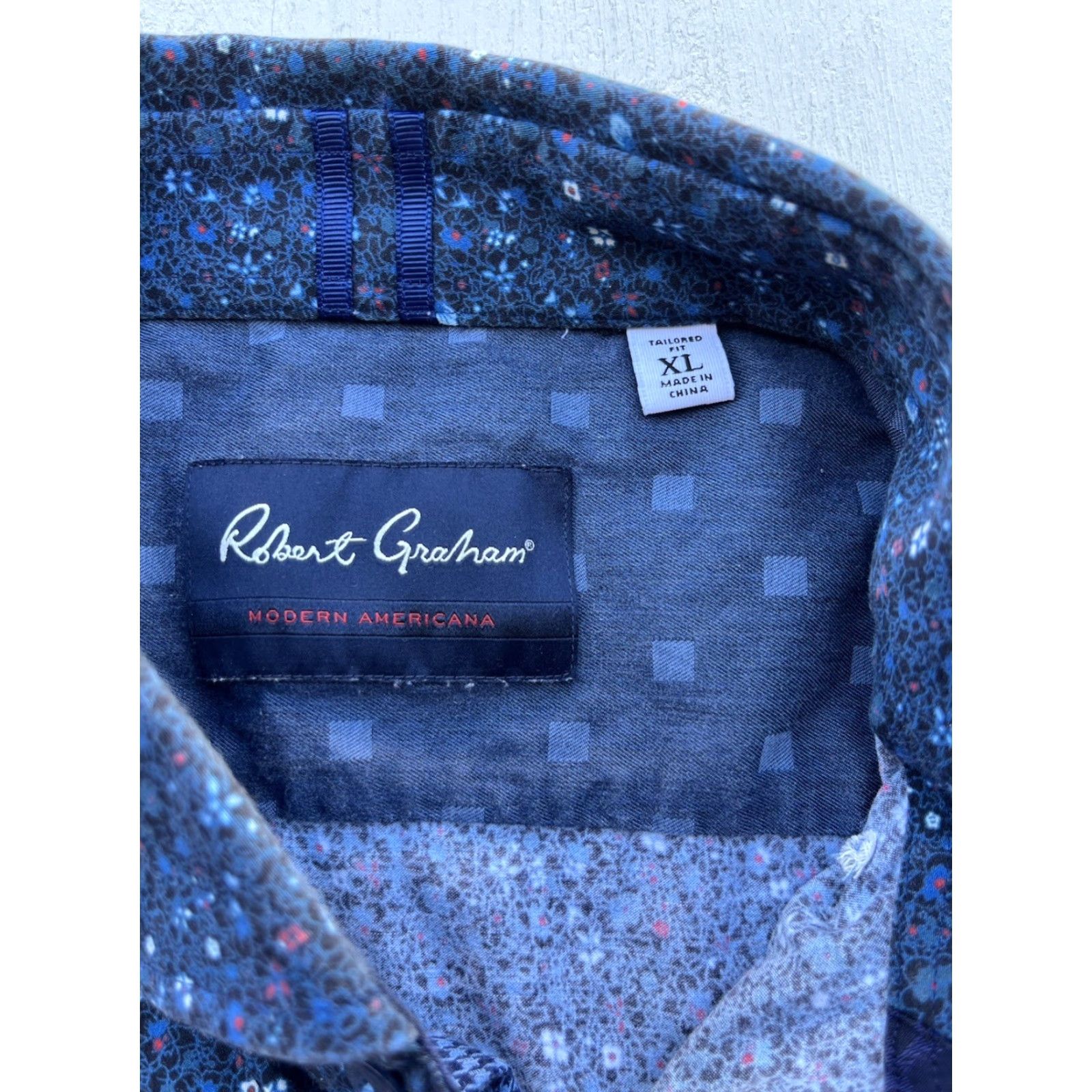 Robert Graham Robert Graham Multicolor Geometric Button-Up Shirt XL Men’s Casual Short Sleeve Button-Down Size US XL / EU 56 / 4 - 3 Thumbnail