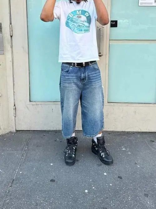 Japanese Brand × Vintage VINTAGE Y2K RETRO jorts shorts DRIP Size US 36 / EU 52 - 3 Thumbnail