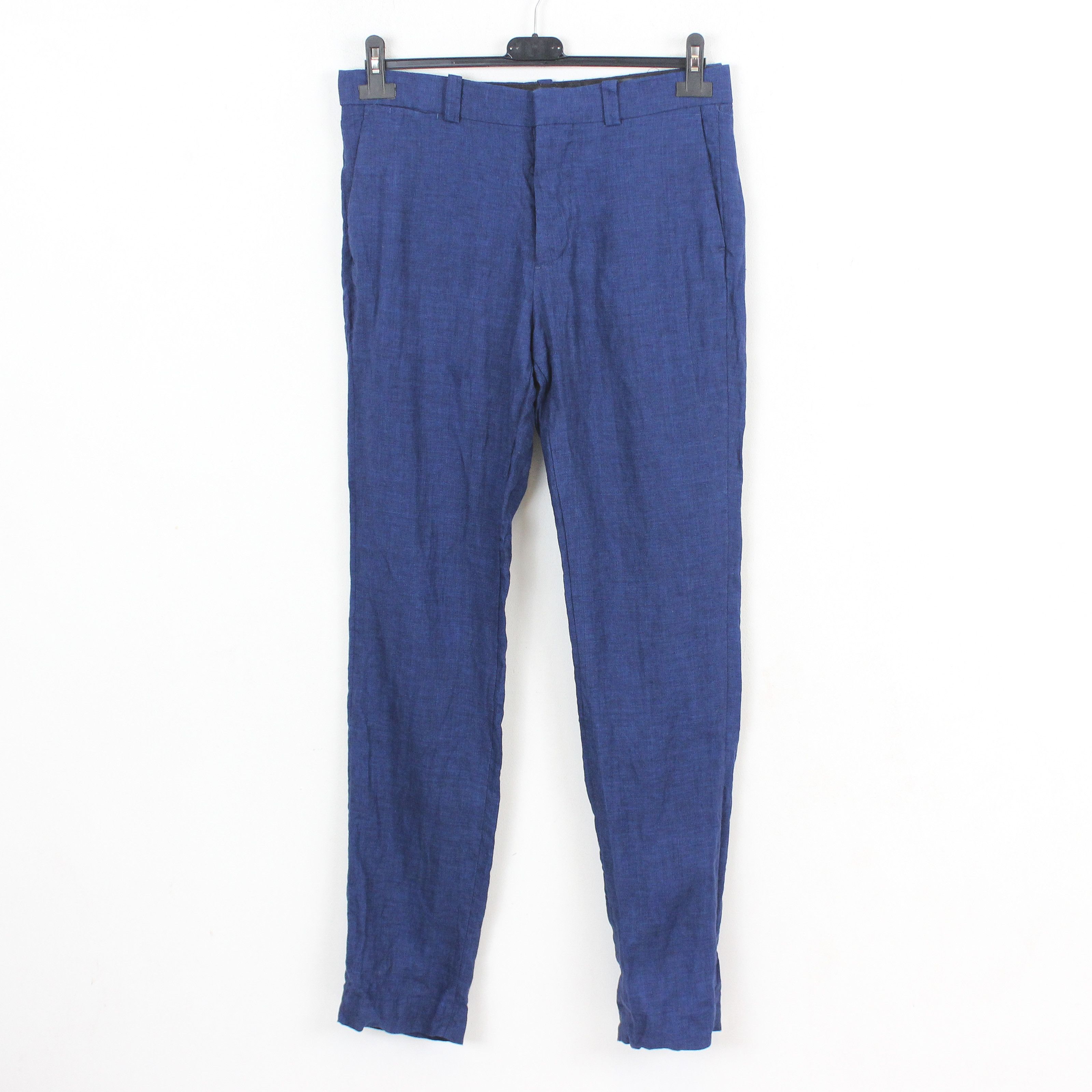 H&M Linen Mens W32 L32 Slim Fit Straight Pants Trousers Bottoms Size US 32 / EU 48 - 1 Thumbnail