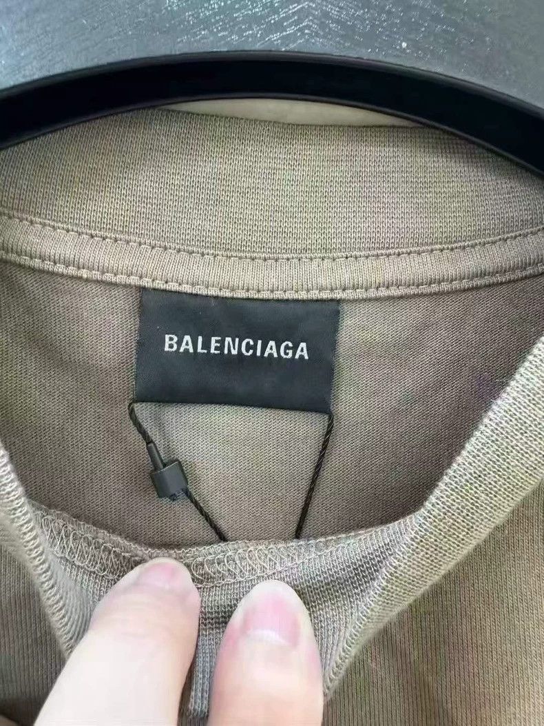 Balenciaga Balenciaga Joint Brand Grain Wheat Ear Letter Short Sleeve Size US S / EU 44-46 / 1 - 3 Thumbnail