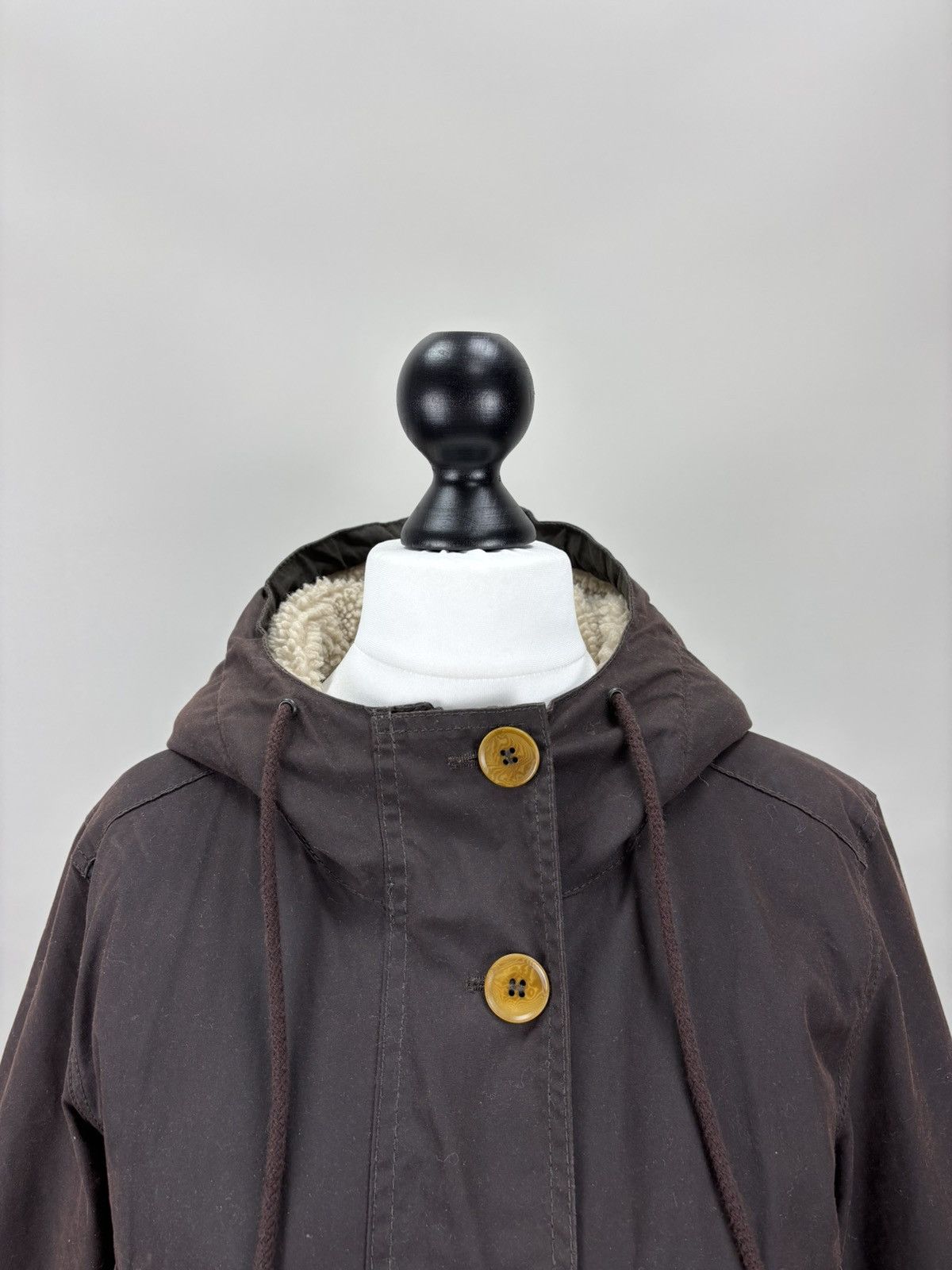 Barbour Womens waxed jacket Barbour Bethwin Size 42 Color Brown Size XL / US 12-14 / IT 48-50 - 4 Thumbnail