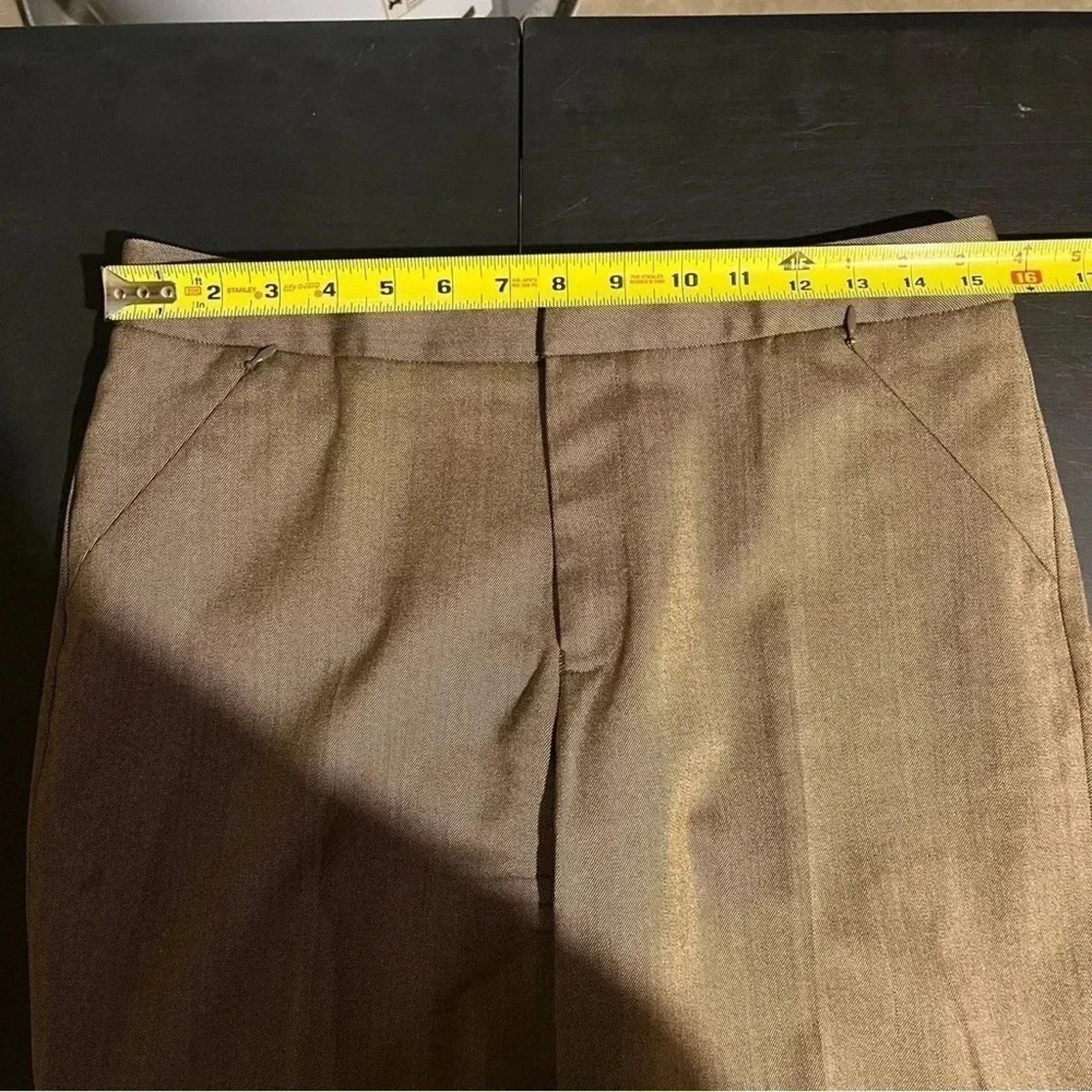 Barry Bricken Barry Bricken bbzipper Bacall Trousers Brown Wool Size 8 Size 30" / US 8 / IT 44 - 6 Thumbnail