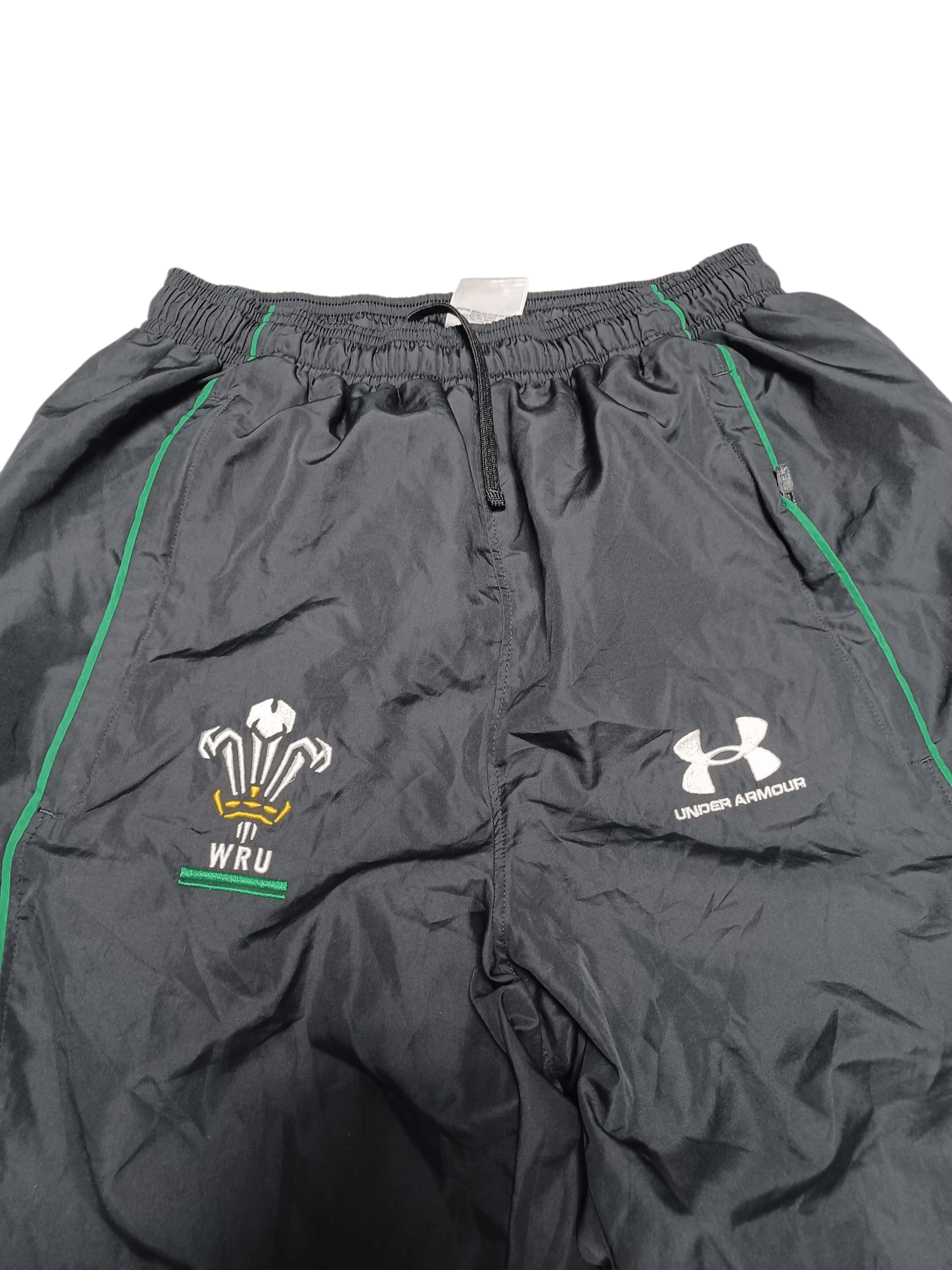 Under Armour WALES RUGBY UNION UNDER ARMOUR NYLON TRACK PANTS Size US 30 / EU 46 - 2 Thumbnail