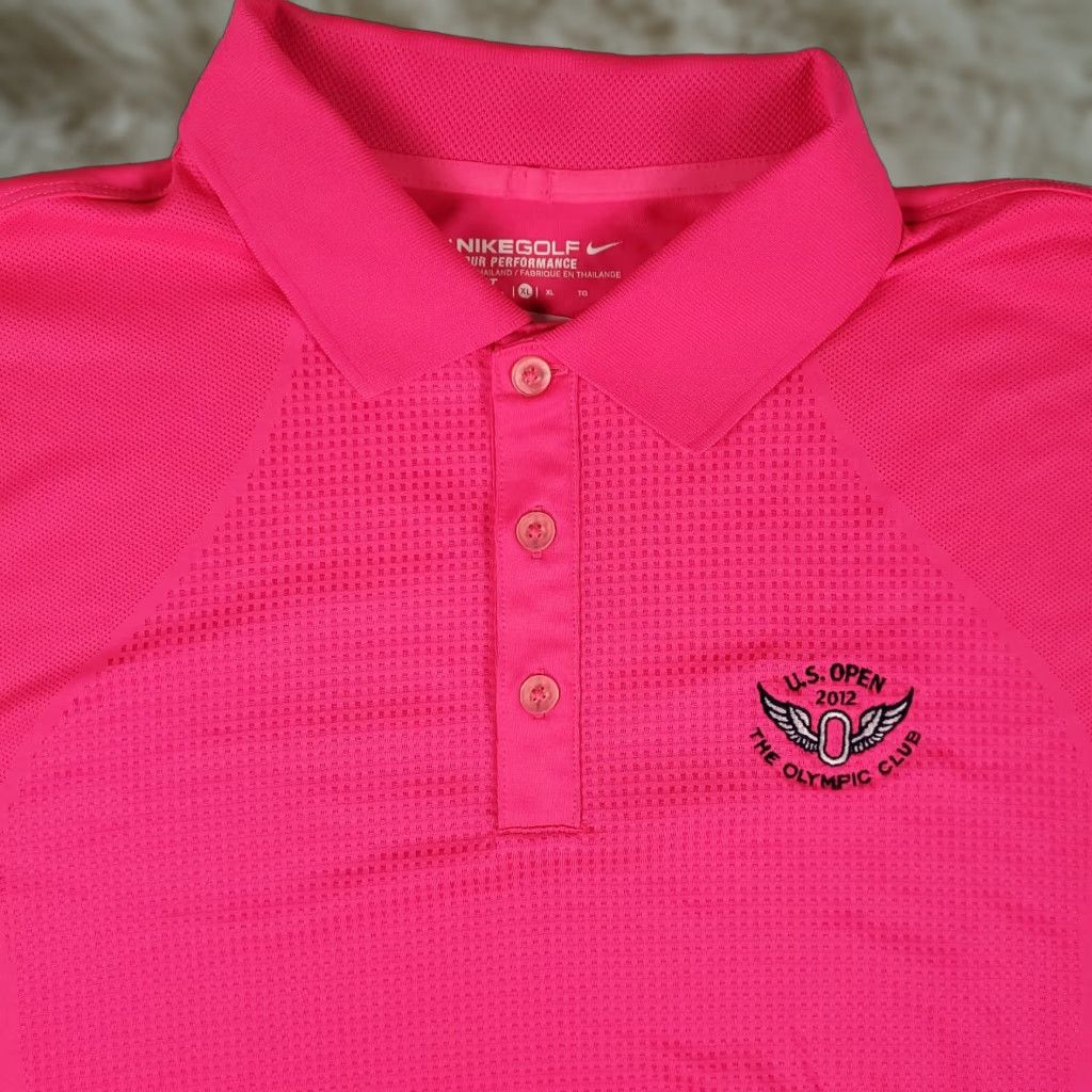 Nike Nike Polo Shirt Mens XL Pink - Nike Golf - Polo - Short Sleeve - Dri-Fit - Regular Fit - Solid Color - XL Mens Shirt Size US XL / EU 56 / 4 - 1 Thumbnail