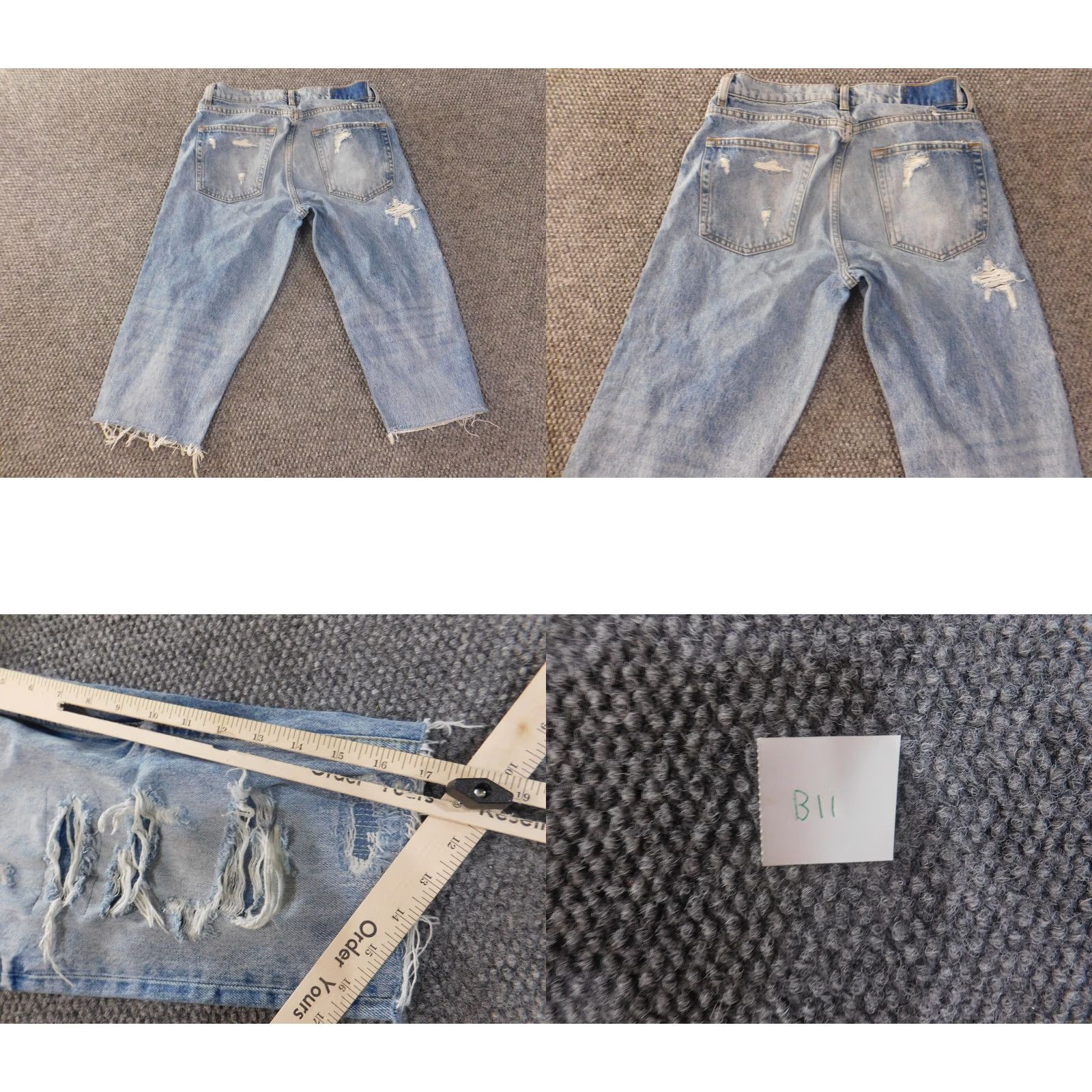 Zara Zara Denim Shorts Men 30 Blue Distressed Light Wash Casual Size US 30 / EU 46 - 8 Thumbnail