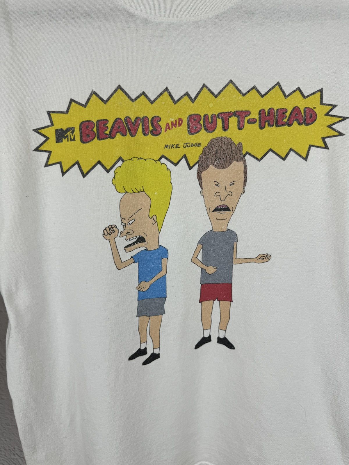 Cartoon Network Beavis & Butt-head Mtv white tee shirt Size US M / EU 48-50 / 2 - 4 Thumbnail