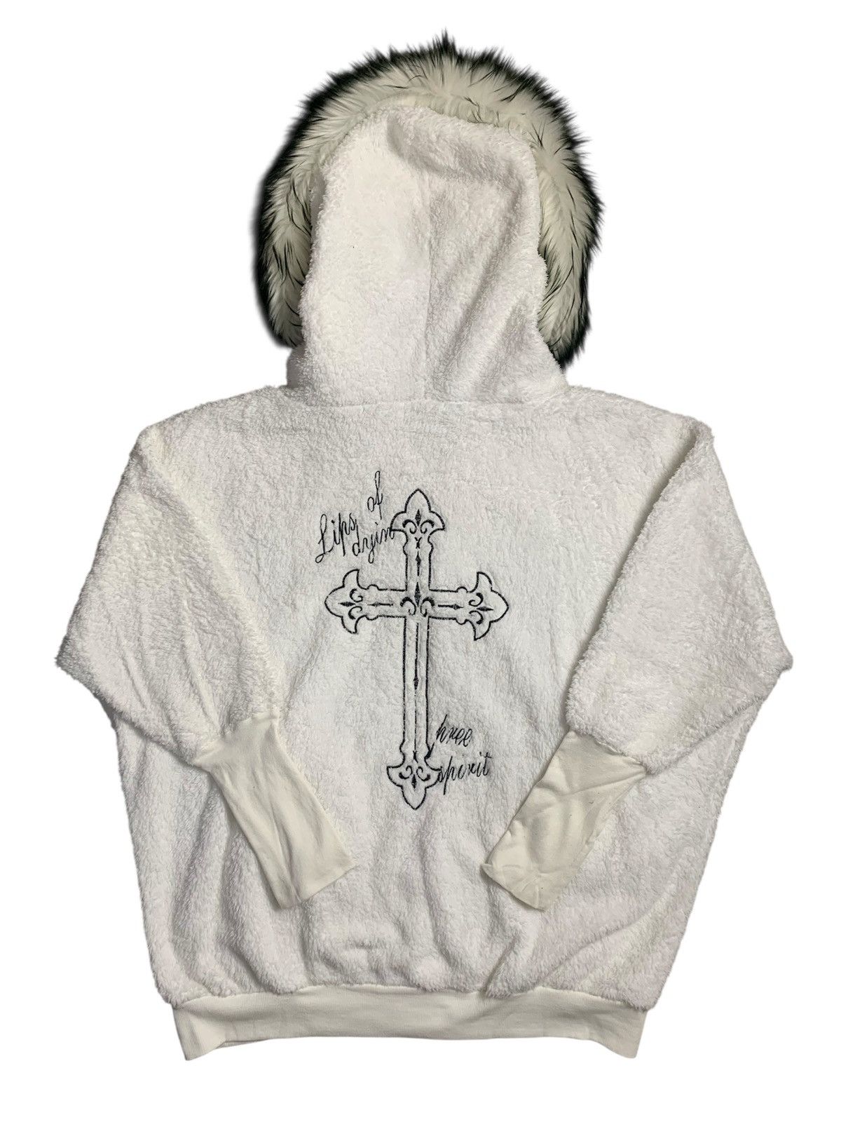 20471120 MKR FAUX FUR MOHAIR HOODIE IFSIX LGB BEAUTY BEAST STYLE Size US XXL / EU 58 / 5 - 2 Thumbnail