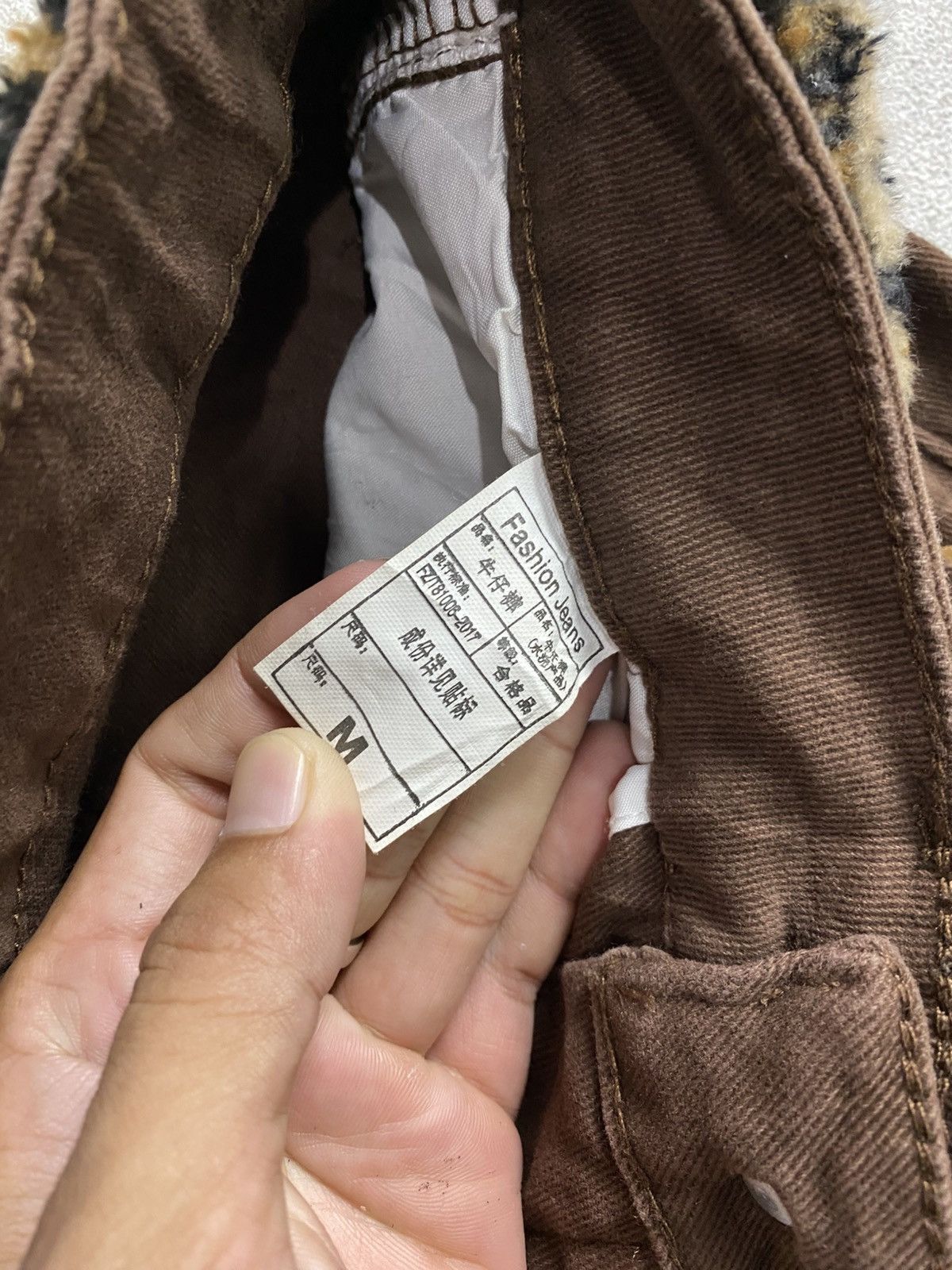 Tornado Mart 2000s Lace Up Browny Flare Jean Size US 26 / EU 42 - 5 Thumbnail