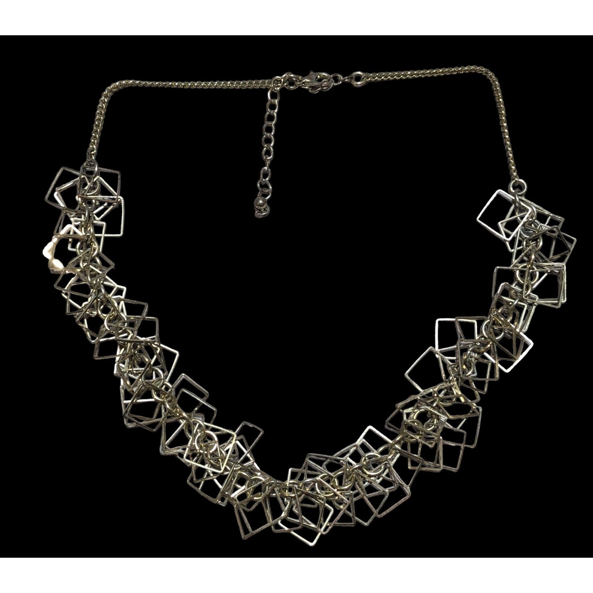 Other Gold Geometric Fringe Link Necklace Size ONE SIZE - 1 Thumbnail