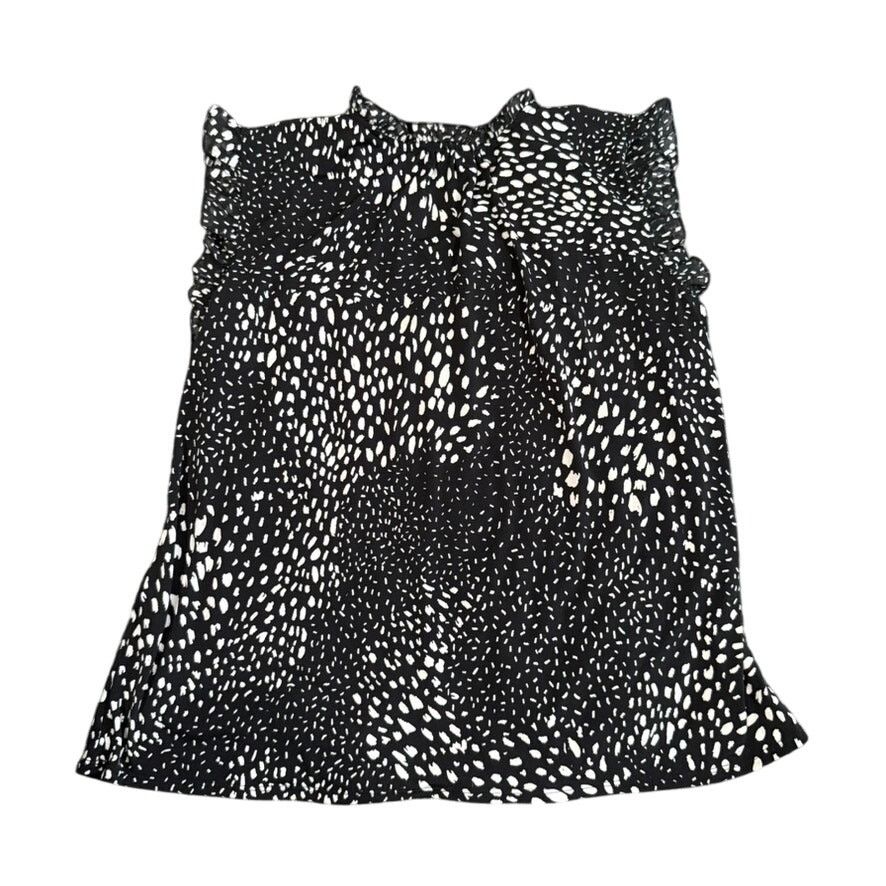 Joie de Vivre Joie de Vivre Spotted Tie-Neck Blouse in Black, Size 2X Size XXL / US 16-18 / IT 52-54 - 3 Thumbnail