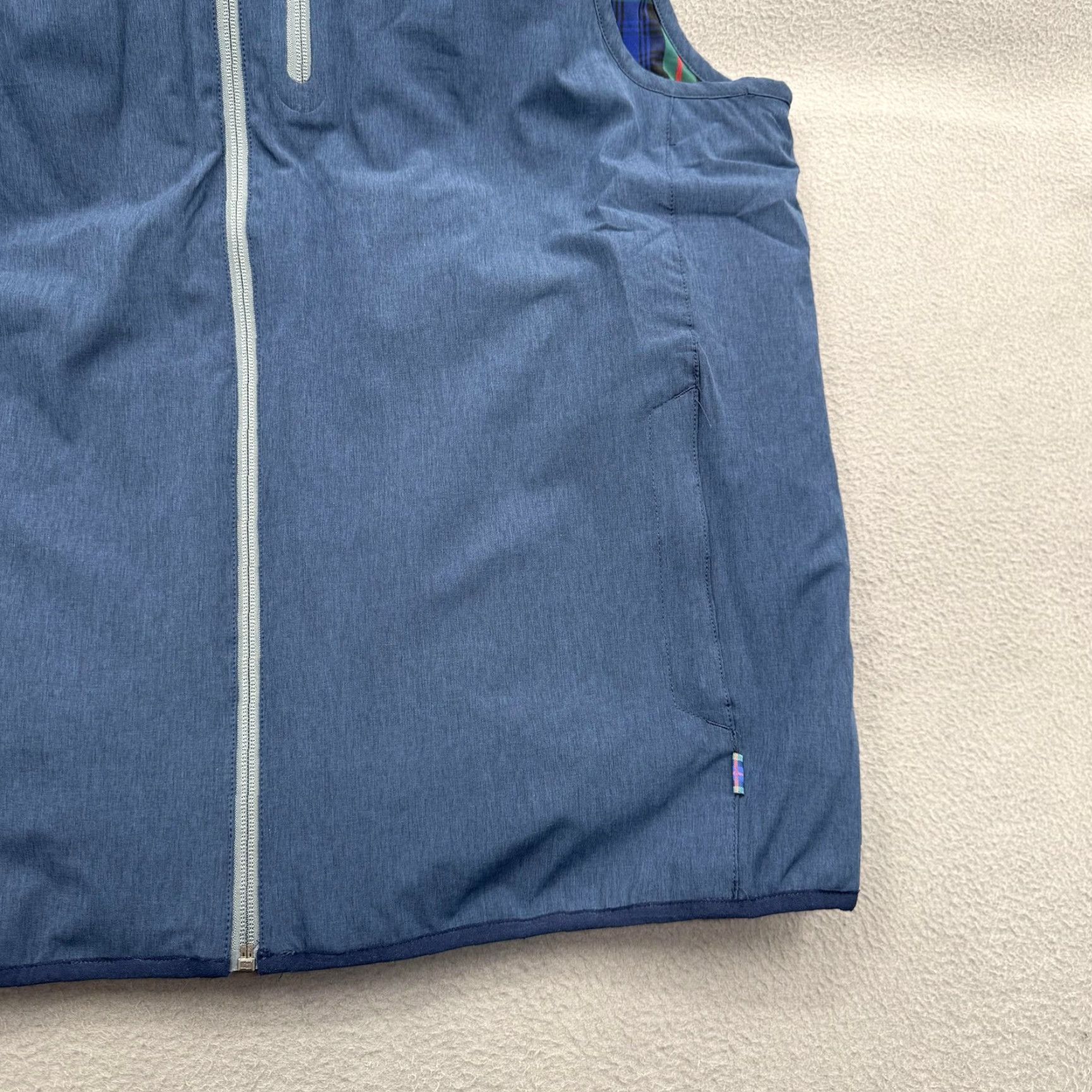 Vintage VINTAGE No, New title: William Murray Vest XL Blue Full Zip Golf Plaid Lined Stretch Jacket Size US XL / EU 56 / 4 - 7 Thumbnail