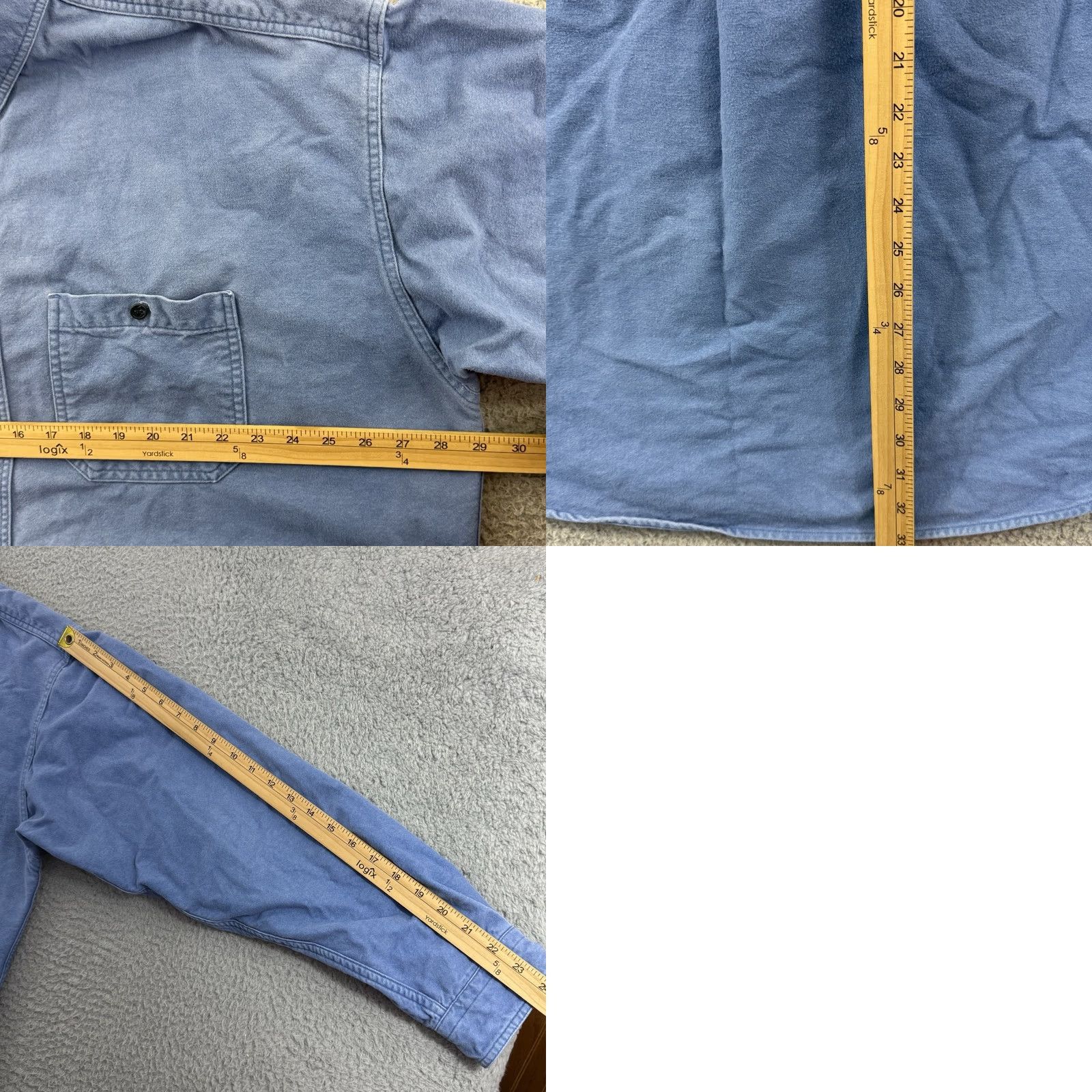 Vintage VINTAGE LL Bean Shirt Mens 2XL Tall Blue Button Chamois Flannel 90s Hunting USA Size US XXL / EU 58 / 5 - 8 Thumbnail