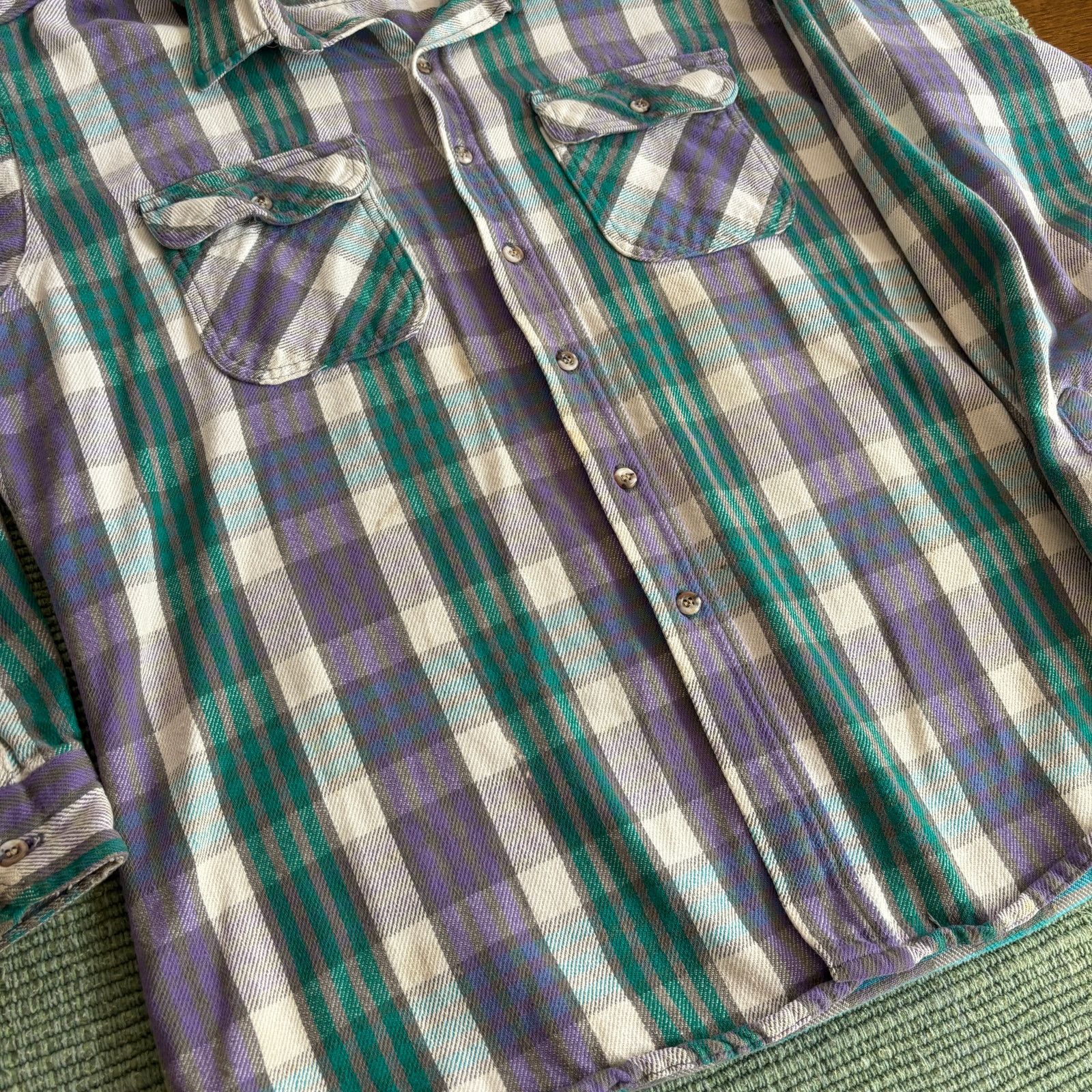 Vintage Vintage Thick Cotton Mighty Mac Plaid Flannel Shirt Sz XL Size US XL / EU 56 / 4 - 6 Thumbnail