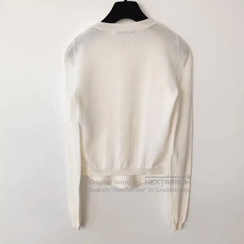 Dior Dior White Cotton Pullover Sweater for Women . Size S / US 4 / IT 40 - 2 Thumbnail
