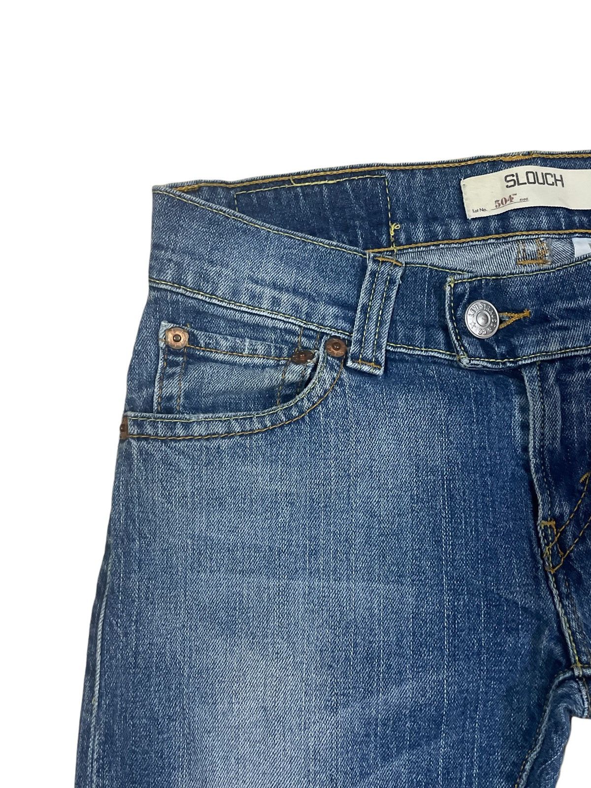 Levi's Vintage Y2K Levi’s 504 Slouch Low Rise Flare Jeans #187 Size 29" - 4 Thumbnail