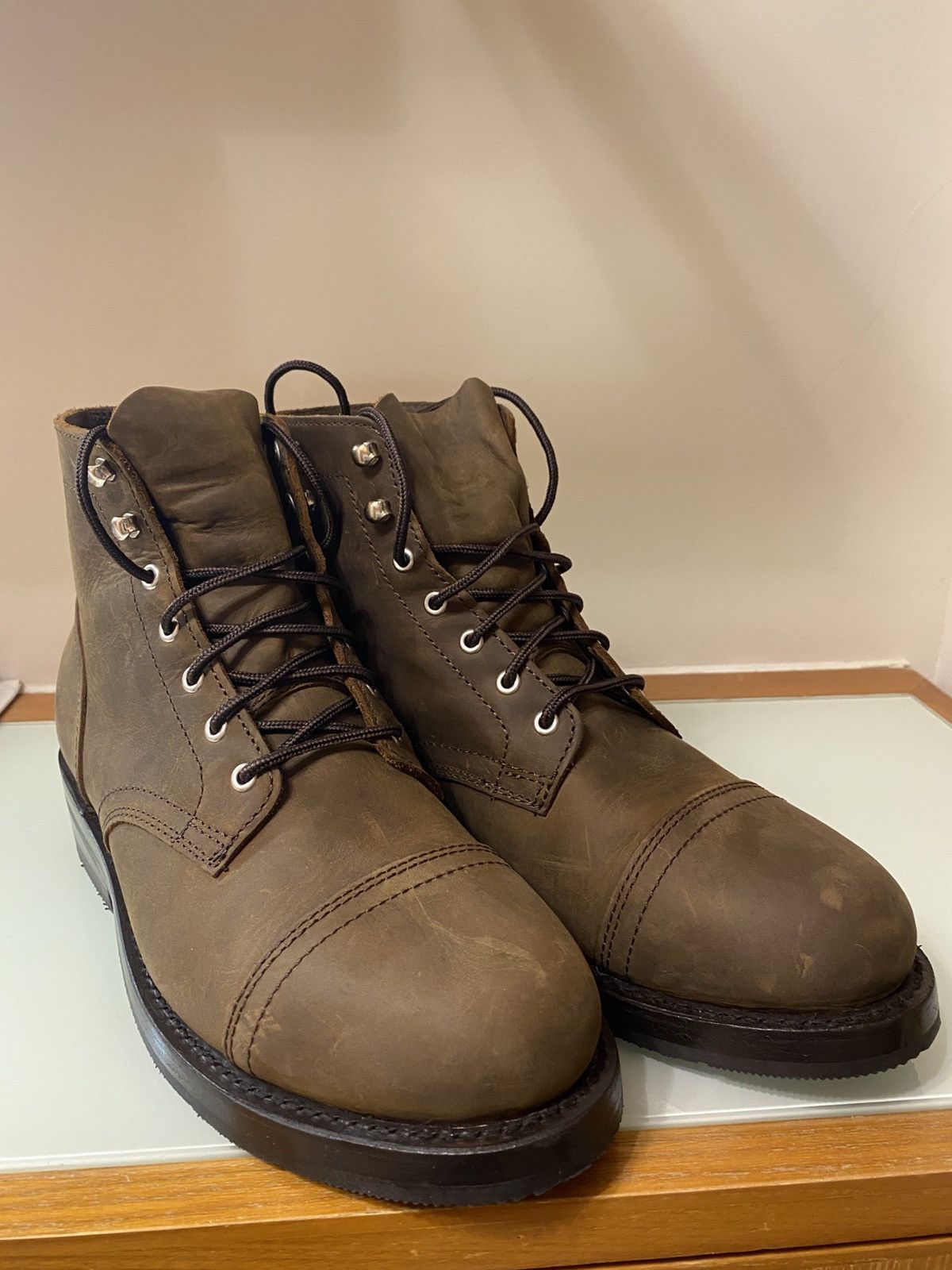 Thursday Boots Company Vintage Tobacco Heritage Captain Boot, image size:1200x1600