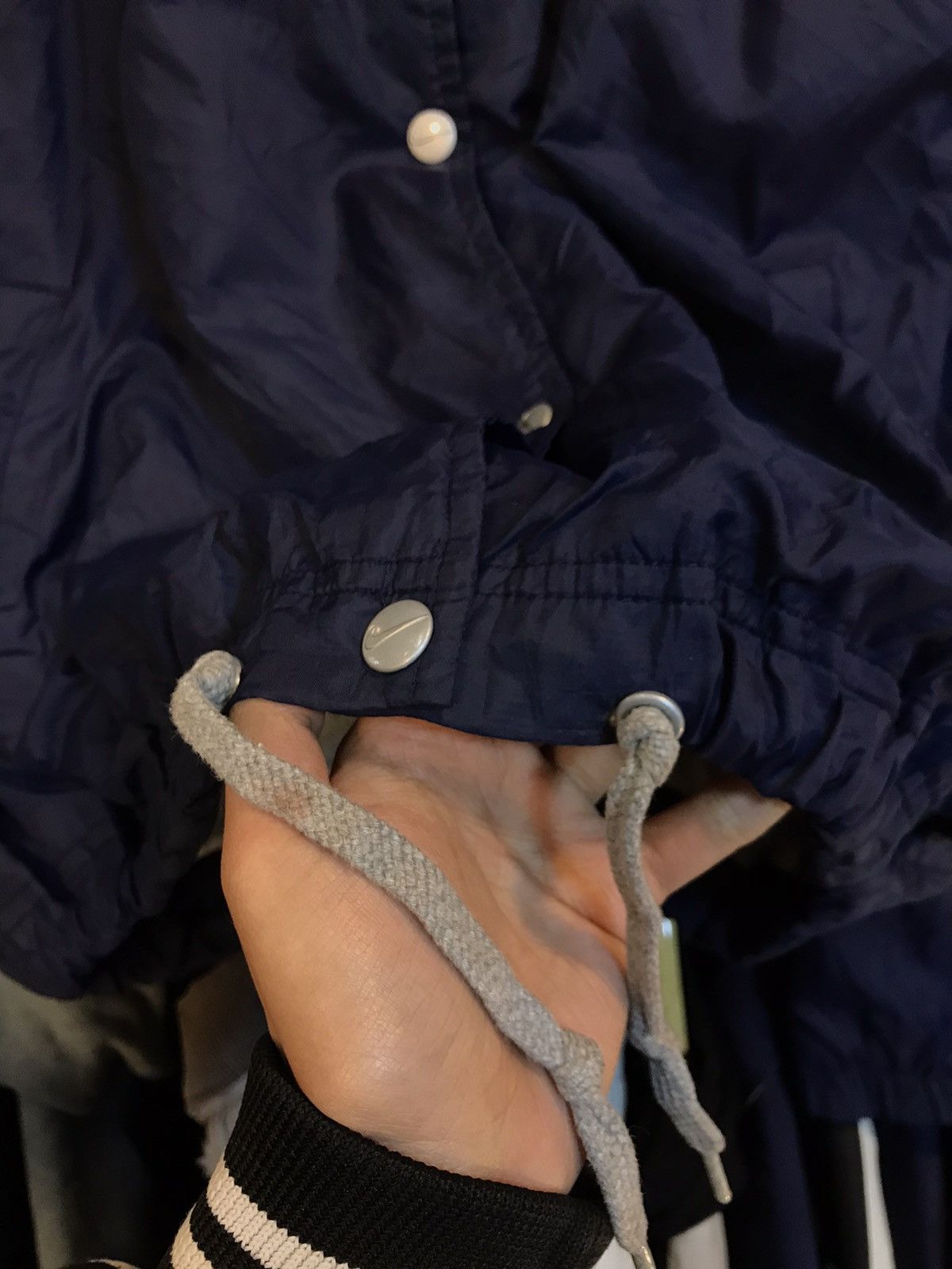 Nike × Vintage Vintage Nike Spell Out Buttons Up Windbreaker Jacket Size US M / EU 48-50 / 2 - 8 Thumbnail