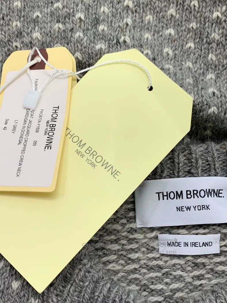 Thom Browne Thom Browne Grey Fair Isle Knit Cardigan Size US XS / EU 42 / 0 - 4 Thumbnail