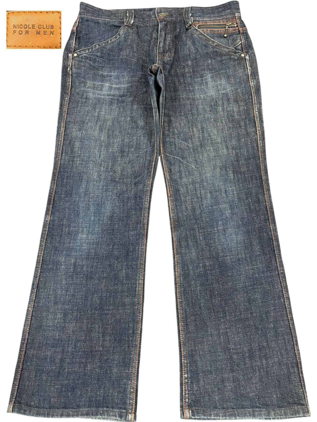 Nicole Club Vintage Nicole Club For Men Blue Wash Loose Baggy Jeans Size US 34 / EU 50 - 1 Thumbnail