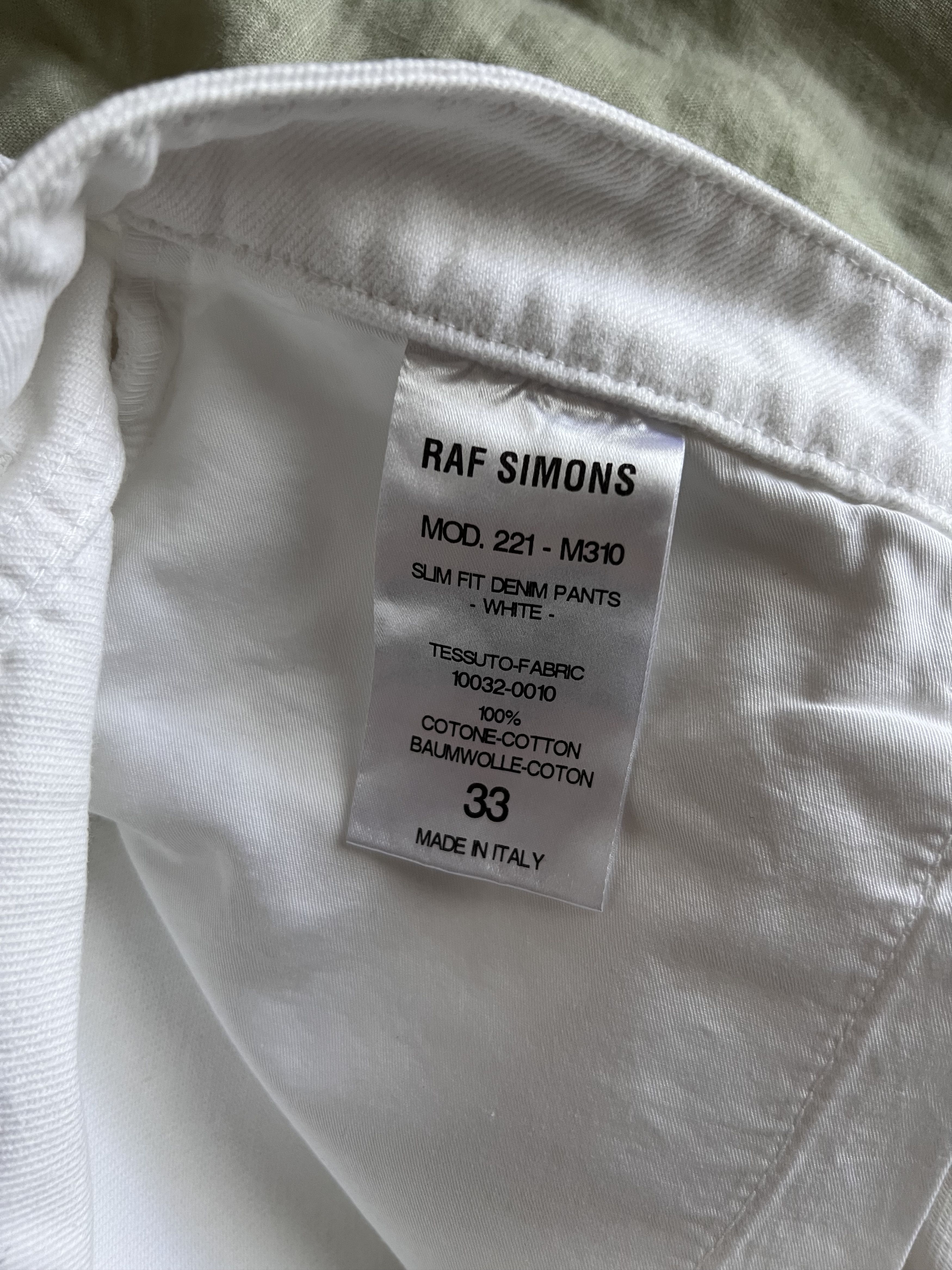 Raf Simons Raf Simons Slim Fit Denim in White Size US 33 - 7 Thumbnail