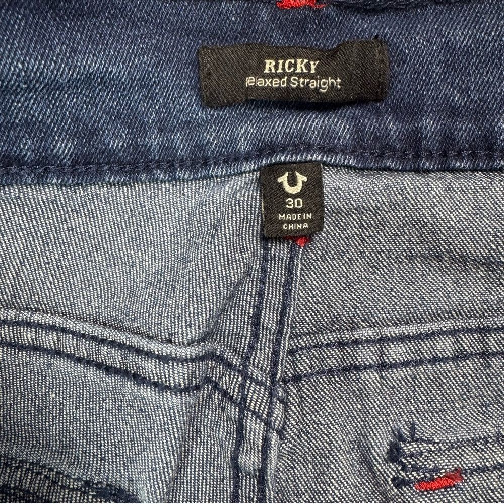 True Religion NWT New $159 True Religion Ricky Straight Leg Flap Pockets Size US 30 / EU 46 - 6 Thumbnail