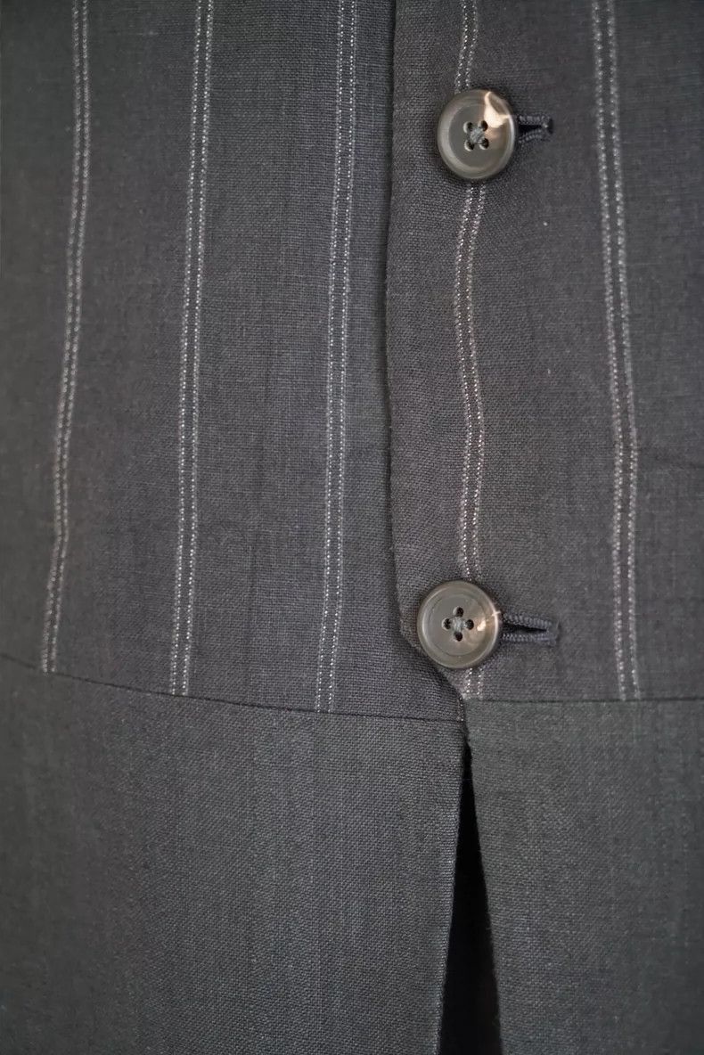 Yohji Yamamoto Yohji Yamamoto Yohji Yamamoto Striped Linen Suit Jacket Size US S / EU 44-46 / 1 - 3 Thumbnail