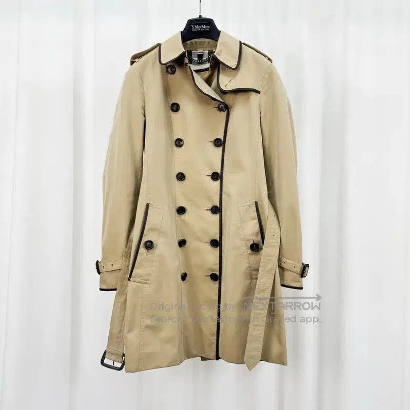 Burberry Burberry Khaki Cotton Double-Breasted Trench Coat. Size M / US 6-8 / IT 42-44 - 1 Thumbnail