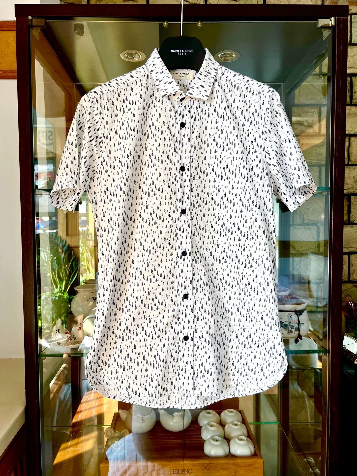 Saint Laurent Paris Saint Laurent 13SS Black White Shirt Size US M / EU 48-50 / 2 - 1 Thumbnail