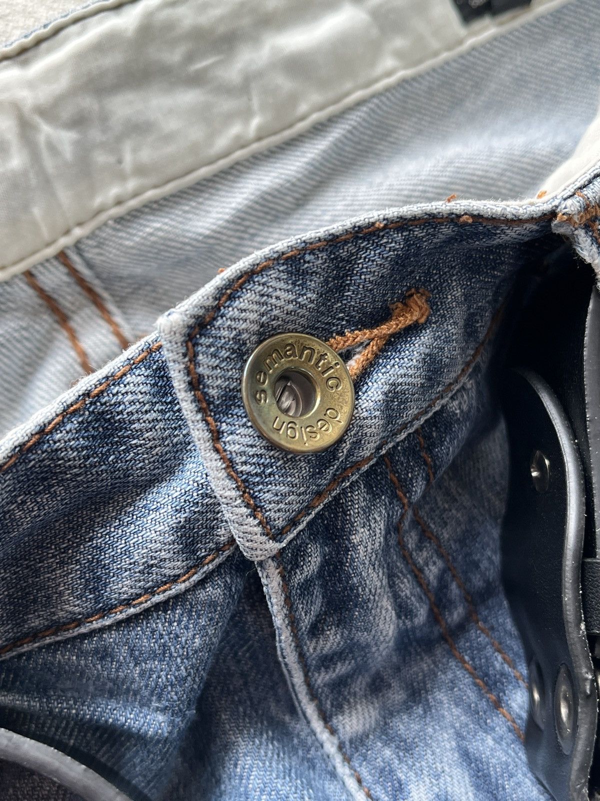 semanticdesign 2000s Semantic Design Fading Jeans Vkei If six was nine Lgb Size US 30 / EU 46 - 8 Thumbnail