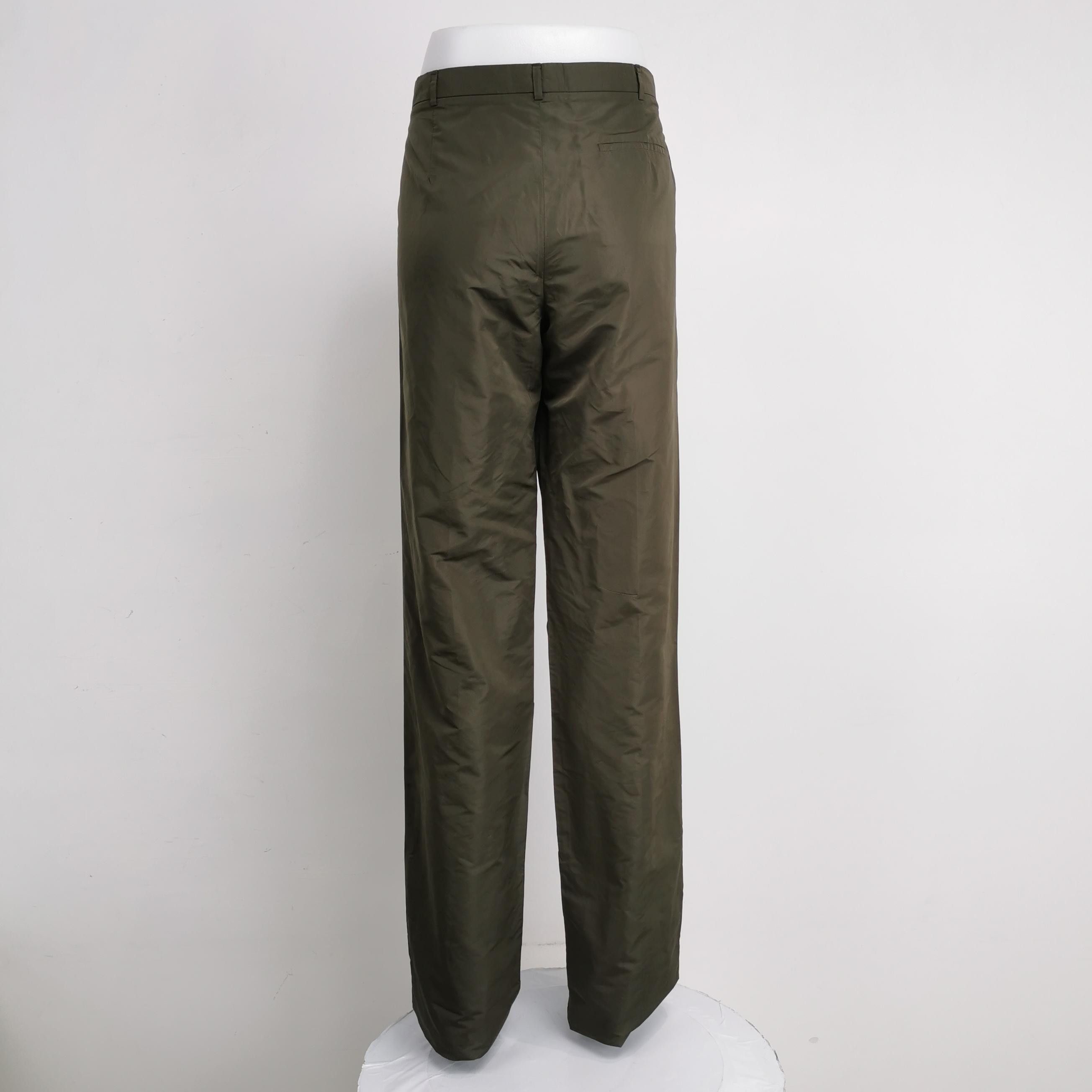 Jil Sander JIL SANDER JIL SANDER Silk blend solid color trousers size Size US 28 / EU 44 - 2 Thumbnail