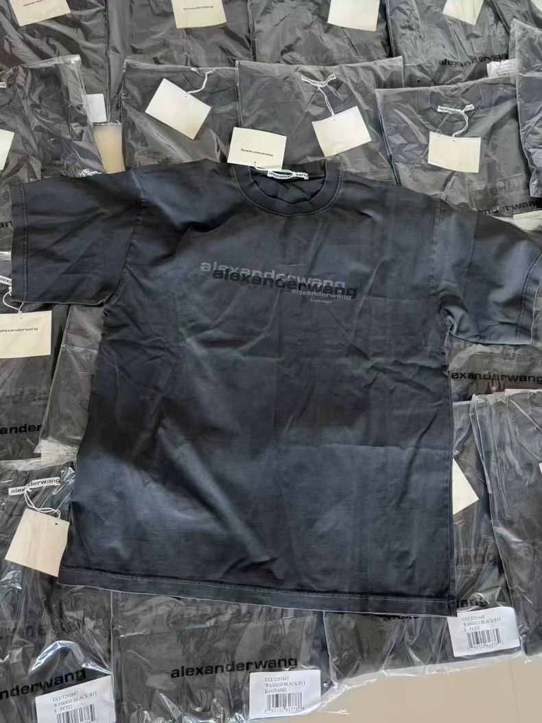 Alexander Wang Alexander Wang Washed Grey Short Sleeve Tee Size XL / US 12-14 / IT 48-50 - 1 Thumbnail