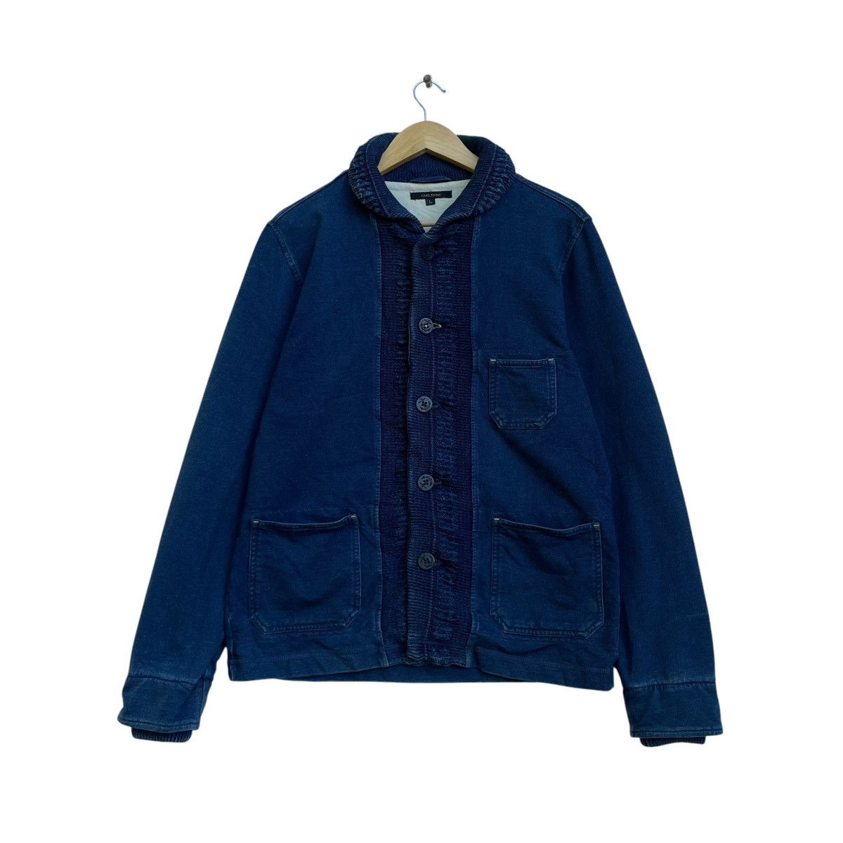 45rpm × Blue Blue Japan × Toyo Enterprises 💥 Ciopanic Indigo Shawl Collar Marine Inspired Kapital Size US M / EU 48-50 / 2 - 2 Thumbnail