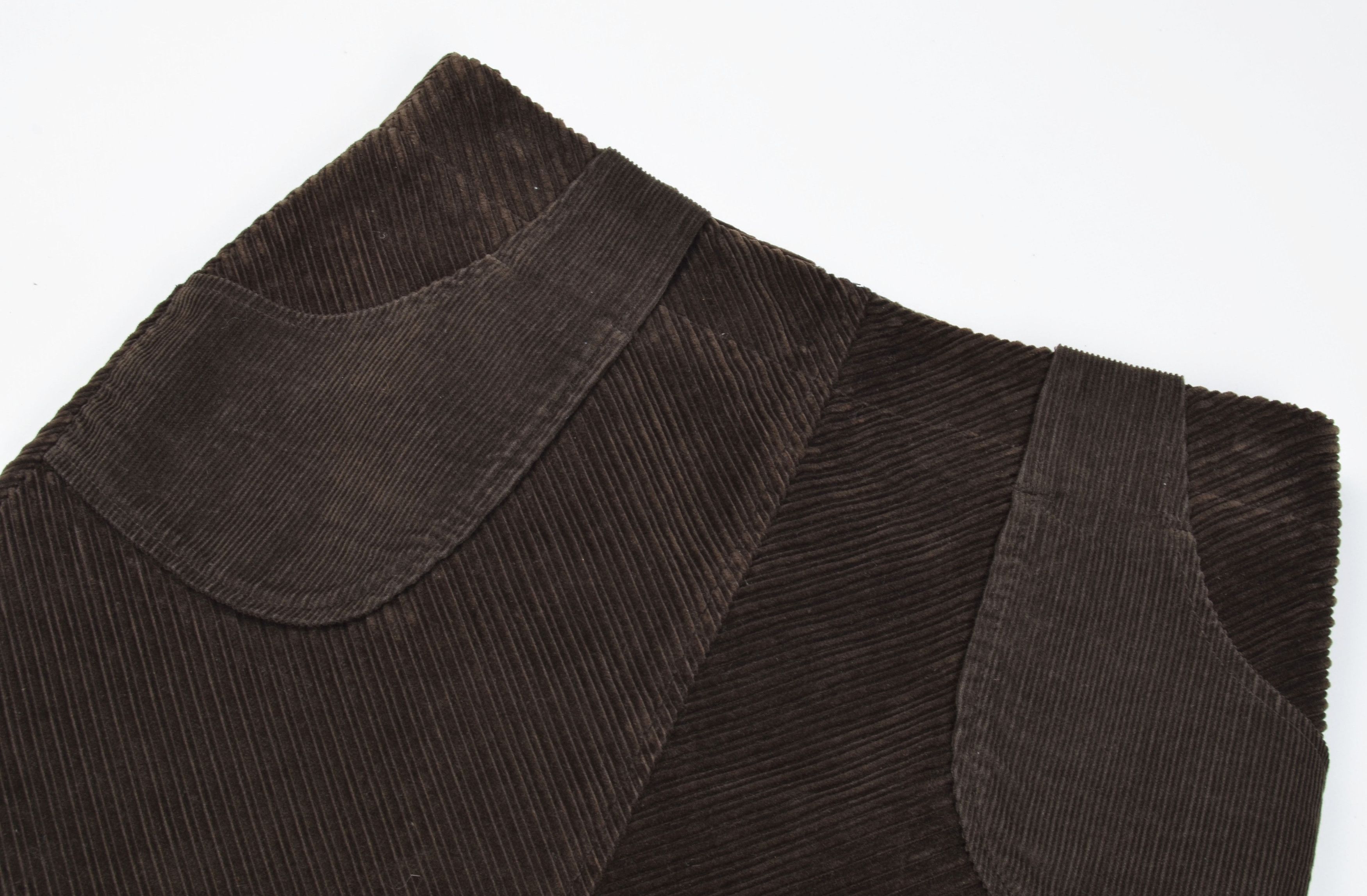 Vintage Vintage Per Una Y2K Coquette Brown Corduroy Mini Skirt Size 30" / US 8 / IT 44 - 3 Thumbnail