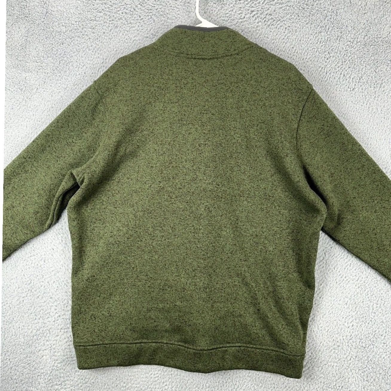 Eddie Bauer Eddie Bauer Sweater Mens XL Green Radiator Fleece Logo Quarter Snap Mock Pullover Size US XL / EU 56 / 4 - 3 Thumbnail