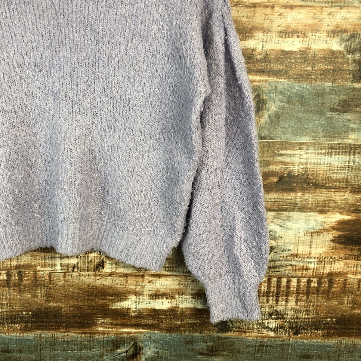 GU × Homespun Knitwear GU Purple mohair shaggy fur Knitwear #A1564 Size XS / US 0-2 / IT 36-38 - 8 Thumbnail