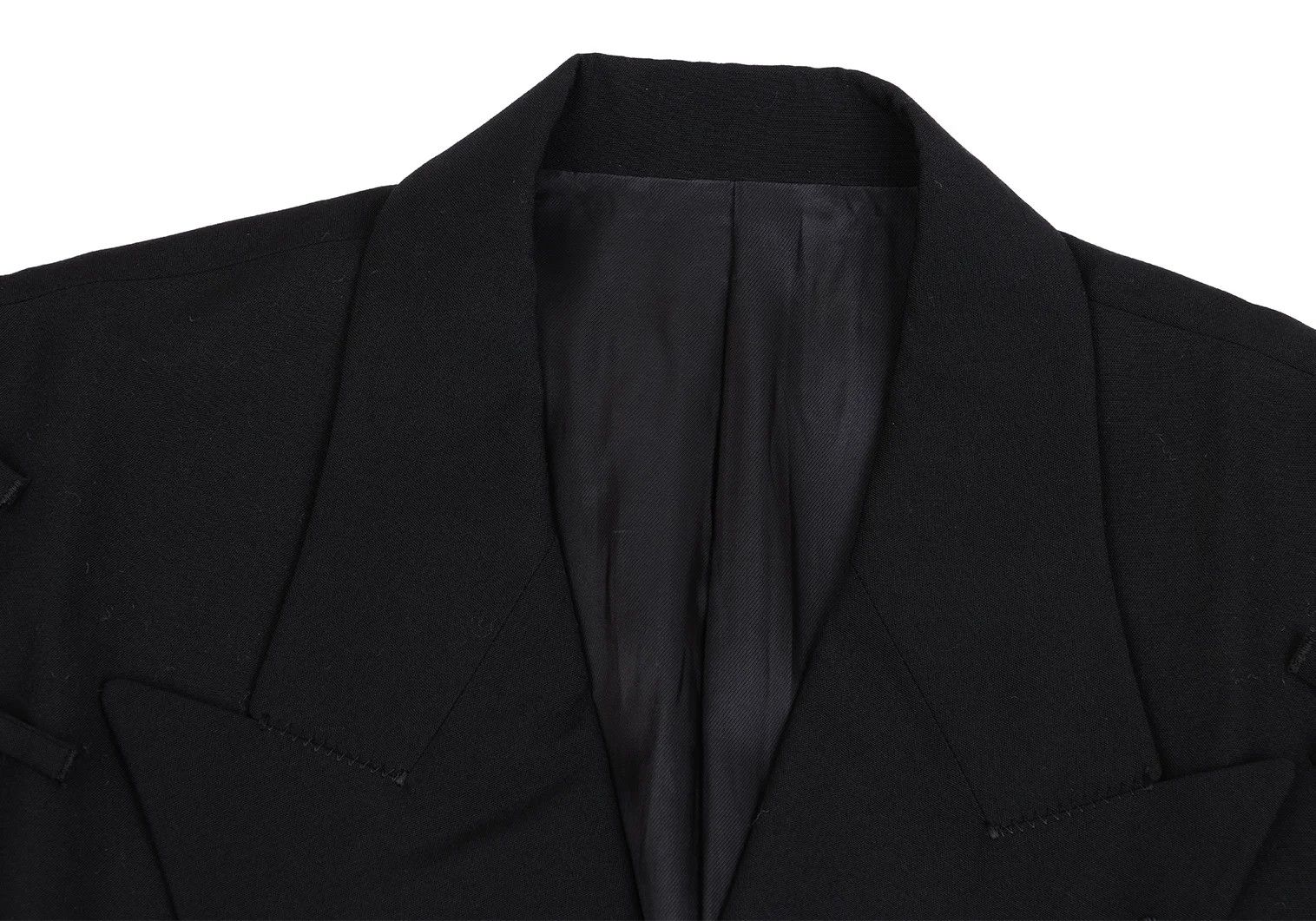 Jean Paul Gaultier Ribbon-Detach Design Wool Jacket in Black Size 50 Size US M / EU 48-50 / 2 - 3 Thumbnail