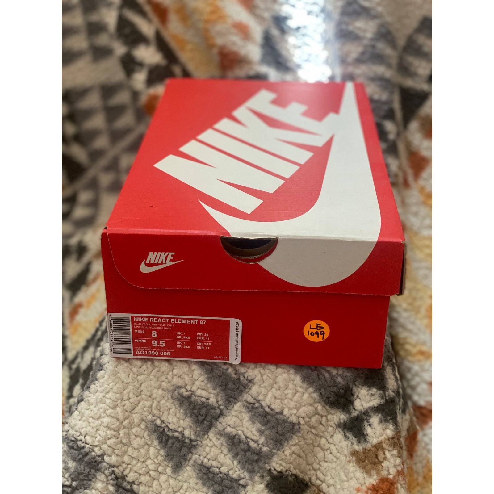 Nike Nike React Element 87 "Solar Red" m 8 /w 9.5 Size US 8 / EU 41 - 9 Thumbnail