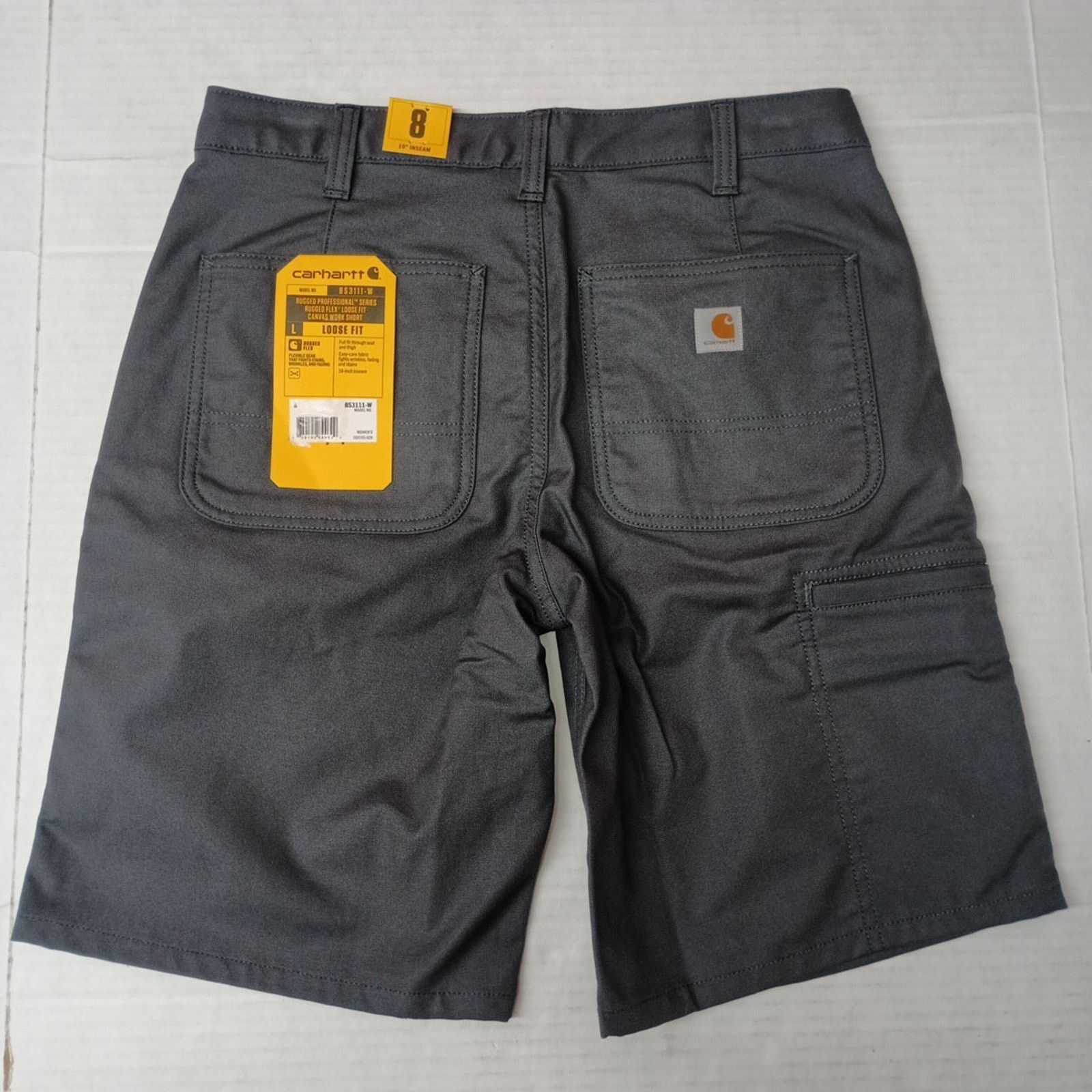 Carhartt Carhartt Women's Canvas Work Shorts Gray Loose Fit Size 8 Size 30" / US 8 / IT 44 - 4 Thumbnail