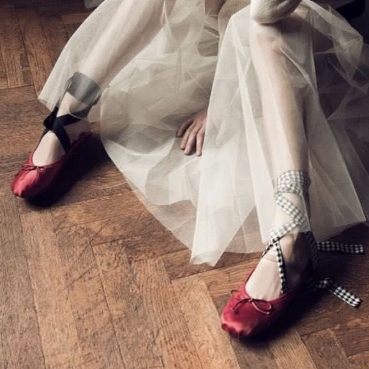 Miu Miu 🔥 Miu Miu Girl iconic leather ballerina ballet shoes Size US 5 / EU 37 - 9 Thumbnail