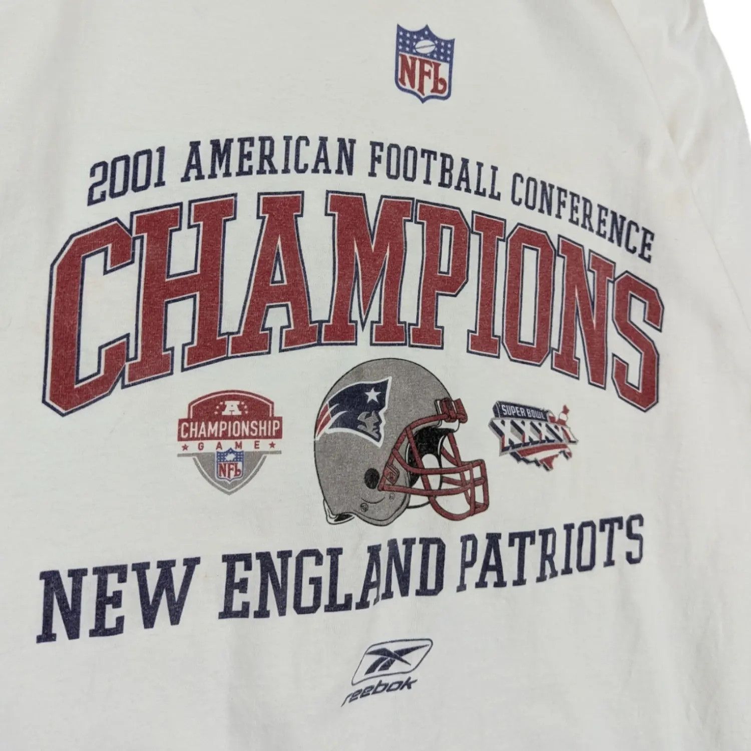 2001 NFL AFC Champions New England Patriots T-Shirt