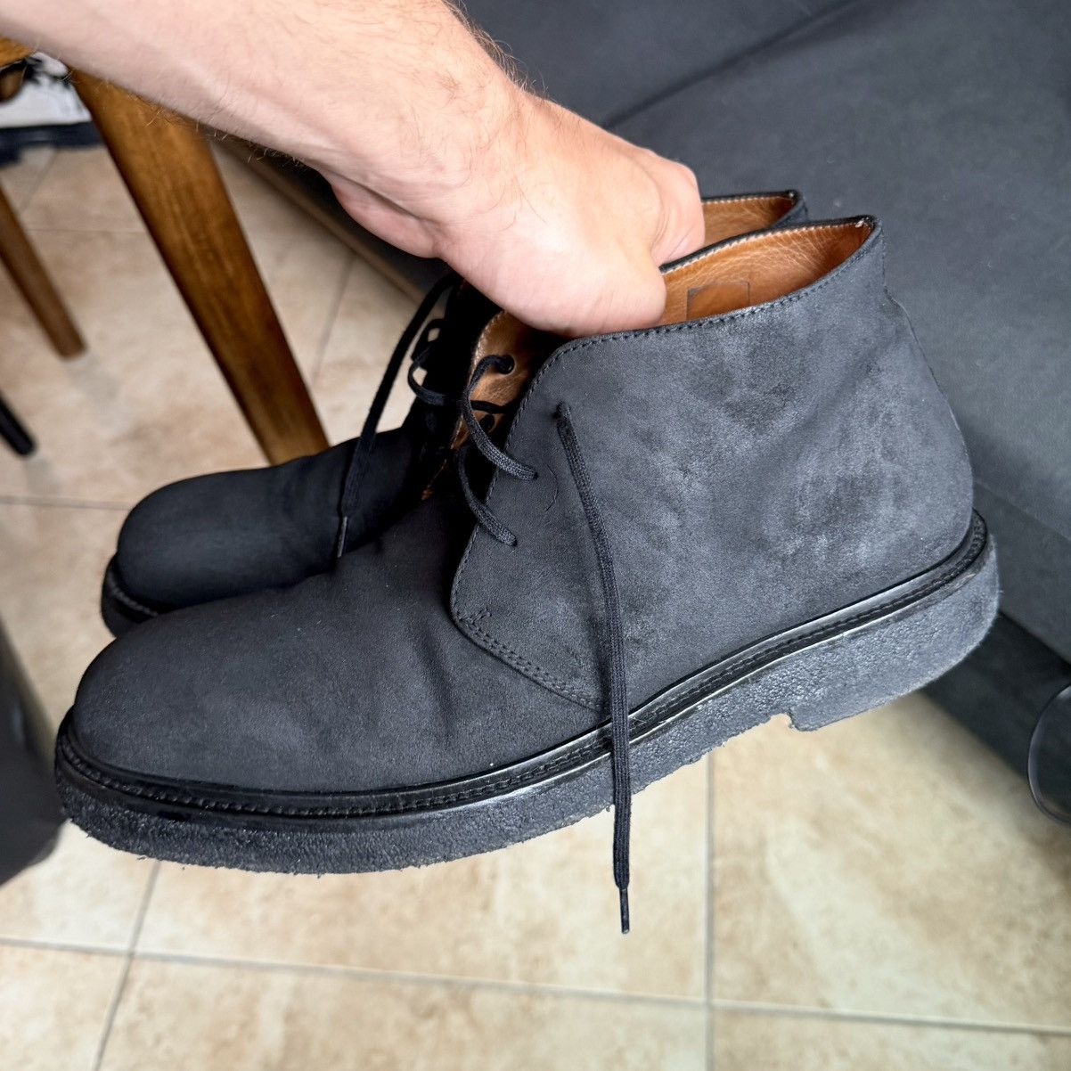 Sandro Sandro Paris black avantgarde painted leather Shoes size 42 Size US 9 / EU 42 - 2 Thumbnail
