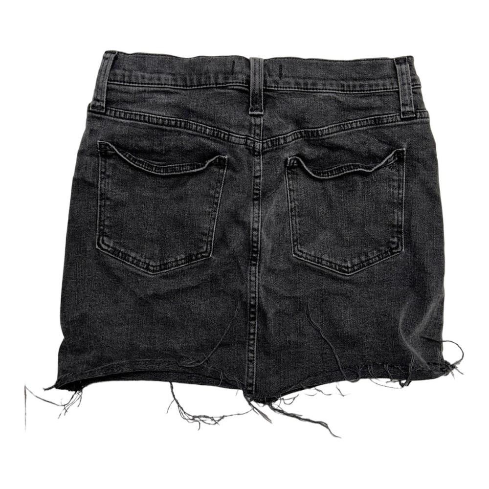 Madewell Madewell l Stretch Denim Straight Black Skirt Size 28 Size 28" / US 6 / IT 42 - 3 Thumbnail