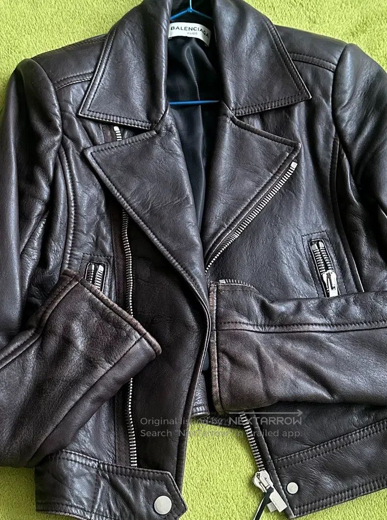 Balenciaga Balenciaga Leather Jackets Size XXS / US 00 / IT 34 - 2 Thumbnail