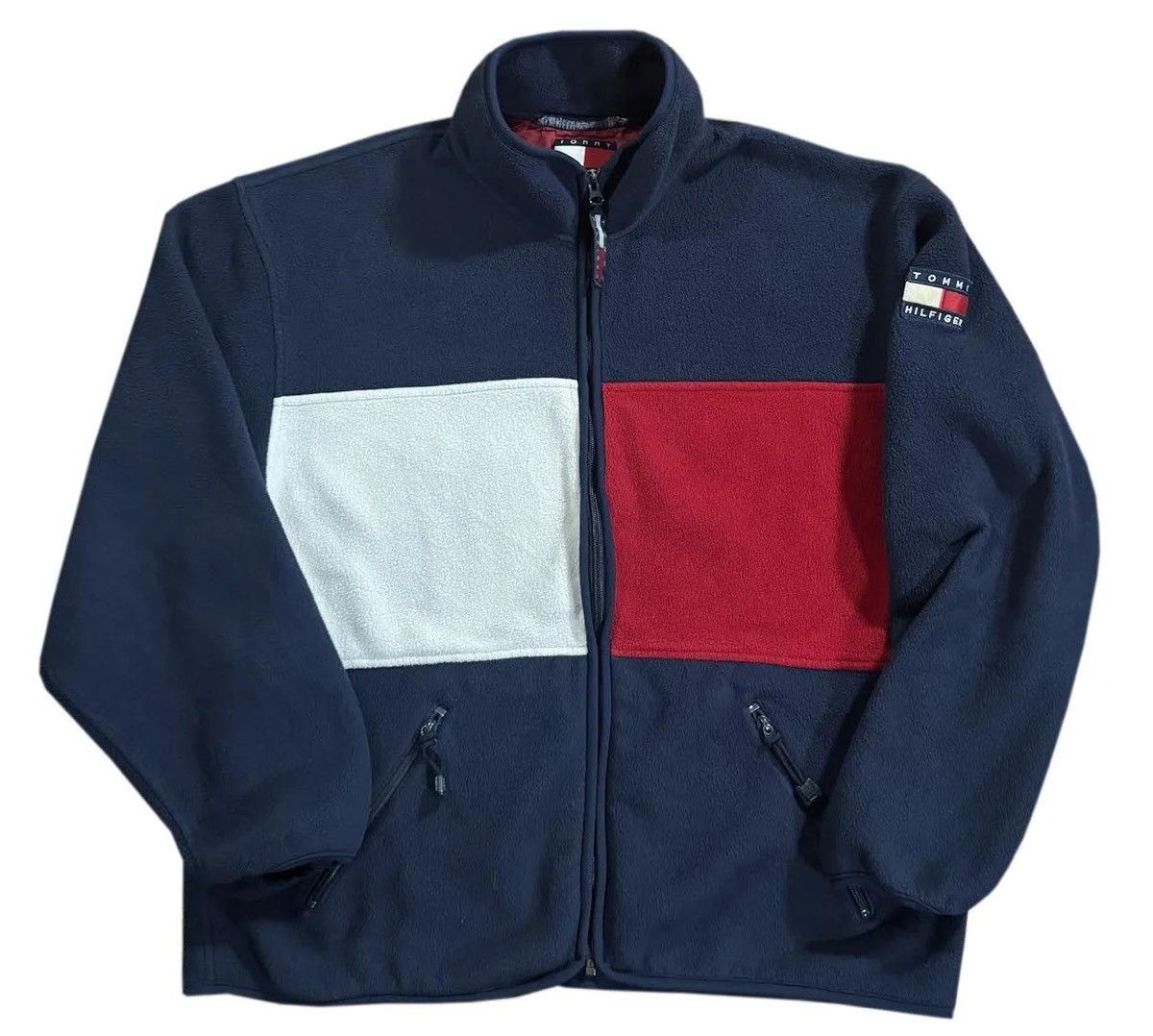Tommy Hilfiger Vintage Tommy Hilfiger Fleece Jacket (Size L) Size US L / EU 52-54 / 3 - 1 Thumbnail