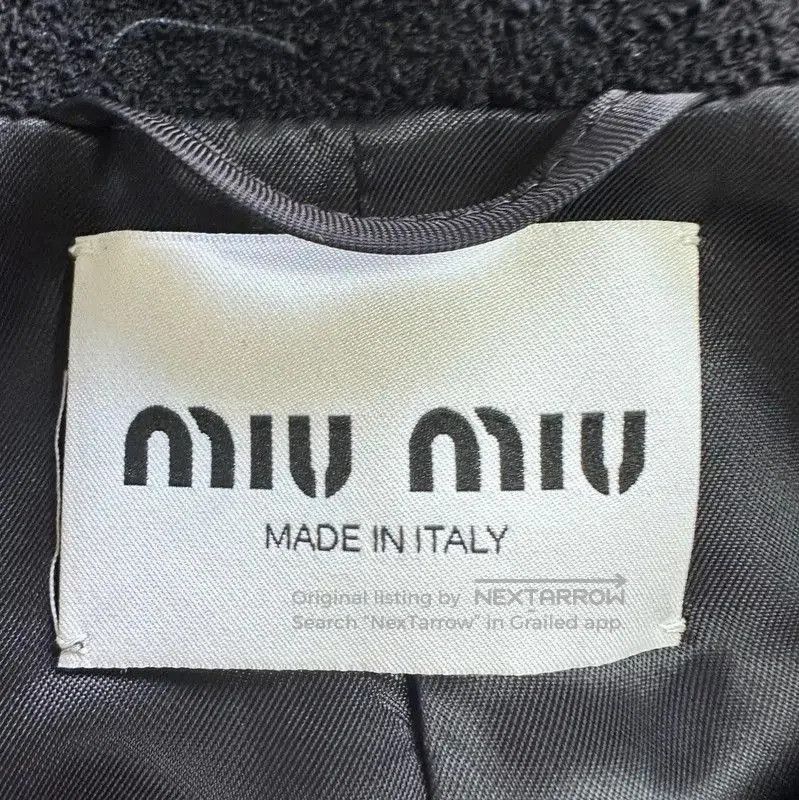 Miu Miu Miu Miu Black Wool Women's Coat . Size M / US 6-8 / IT 42-44 - 4 Thumbnail