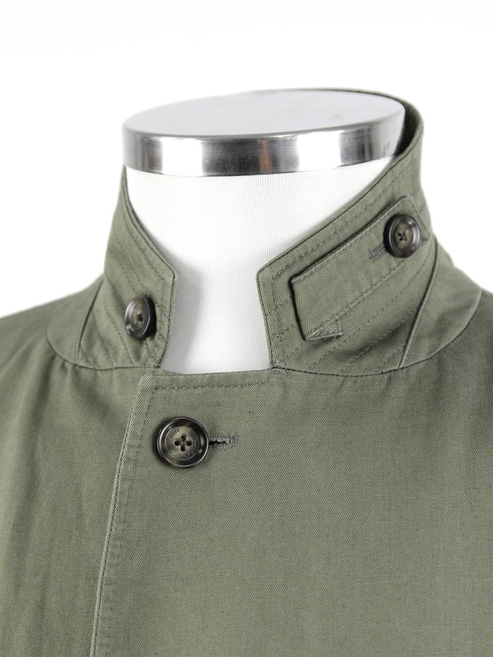 Hugo Boss HUGO BOSS Khaki jacket made of linen and cotton Size US XL / EU 56 / 4 - 5 Thumbnail